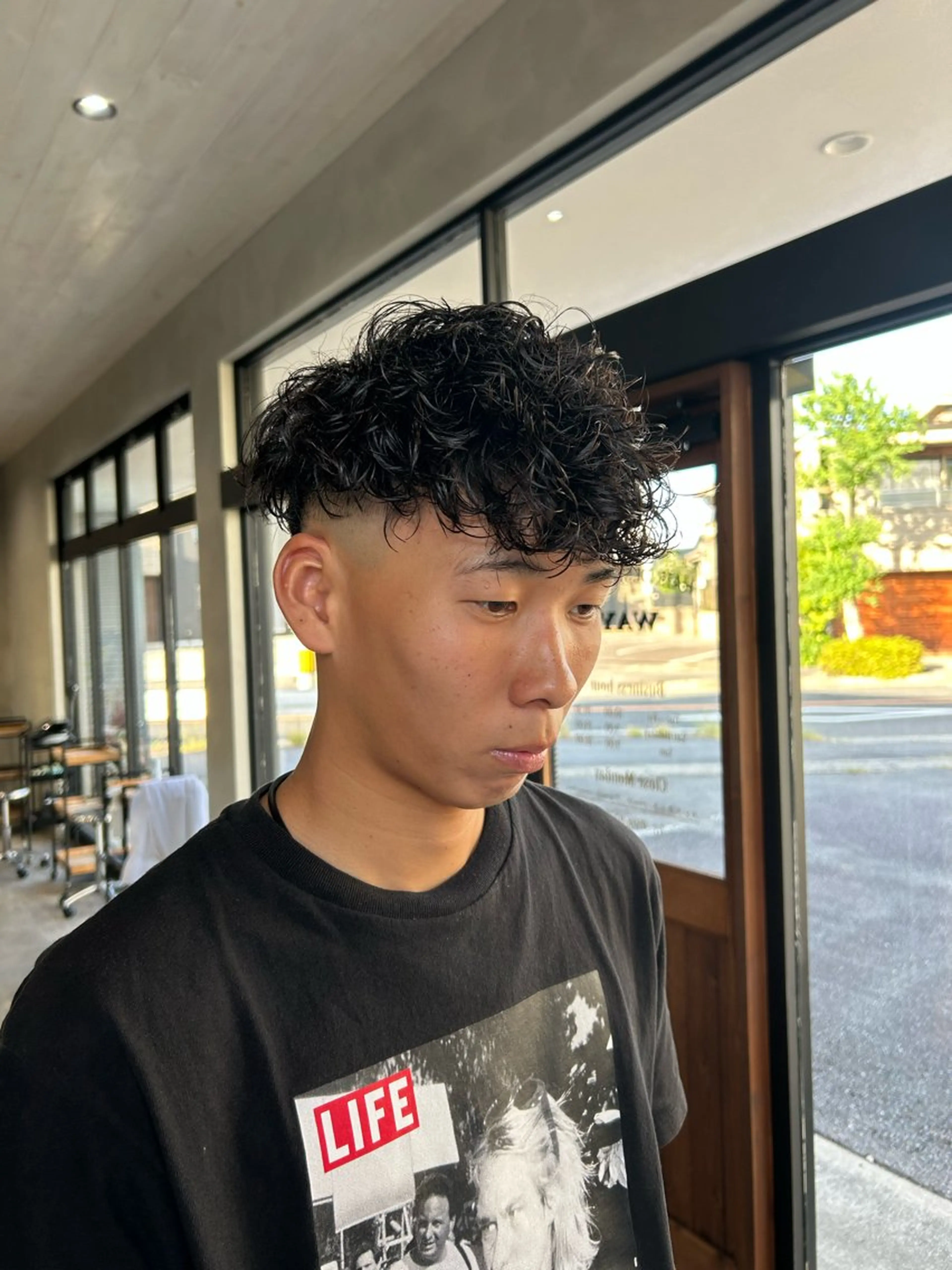 ショート パーマ メンズ メンズパーマ カット パーマ 🇺🇸メンズ特化 KYOYA💈のヘアスタイル