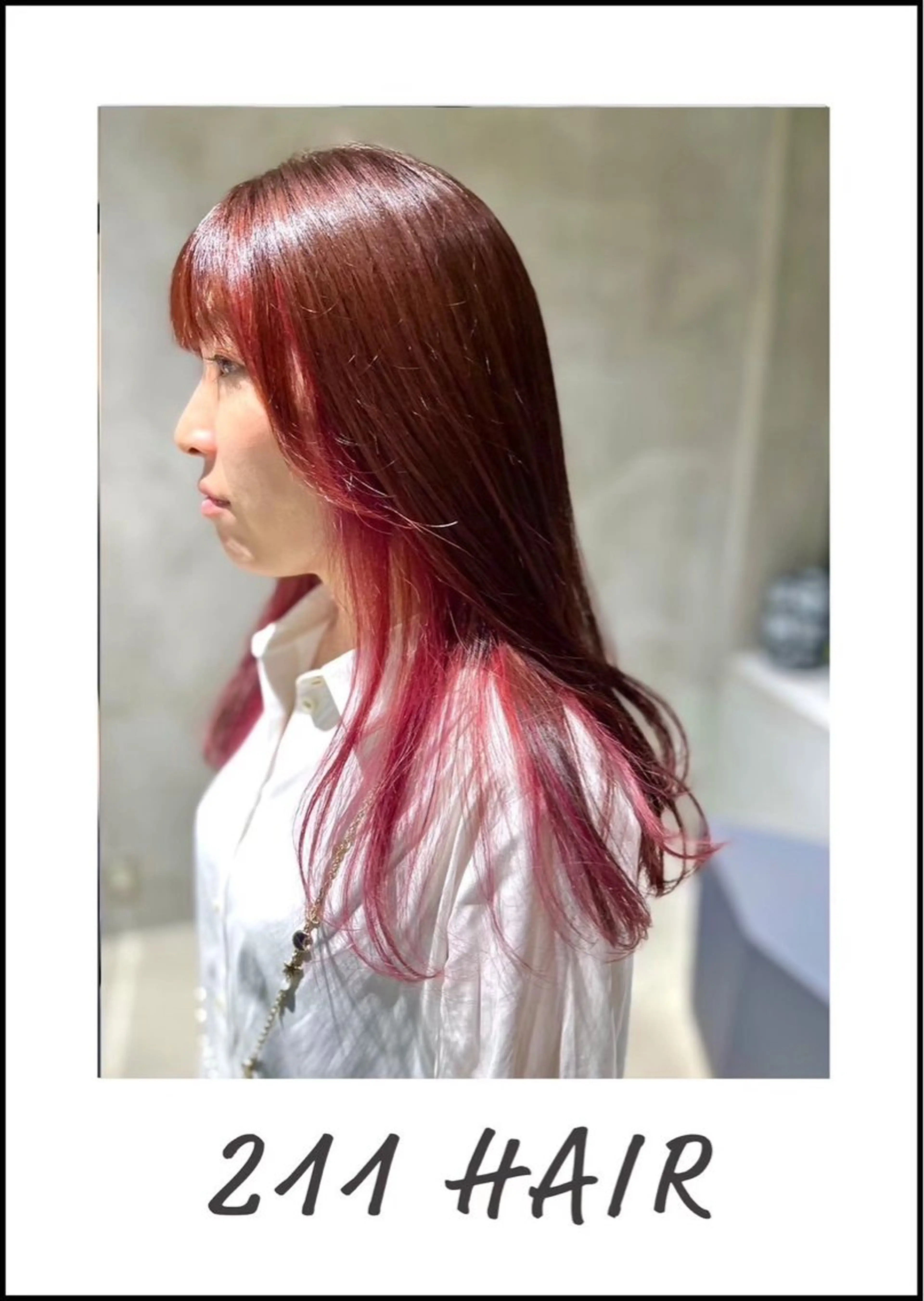 ロング カラー 馬場 菜乃夏のヘアスタイル