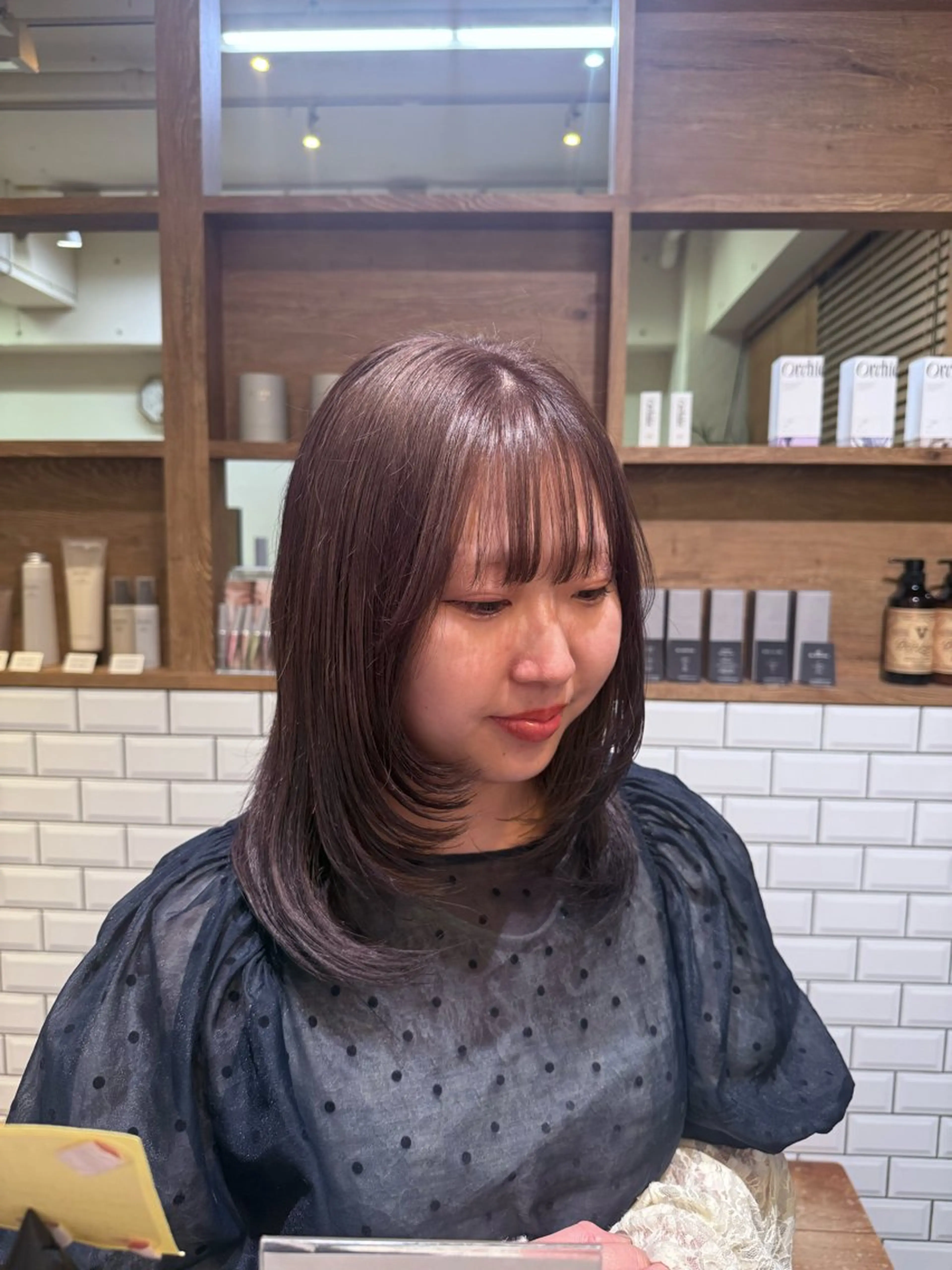 カラー ベージュカラー ラベンダーカラー 🍒おおさわ せいら🍒のヘアスタイル