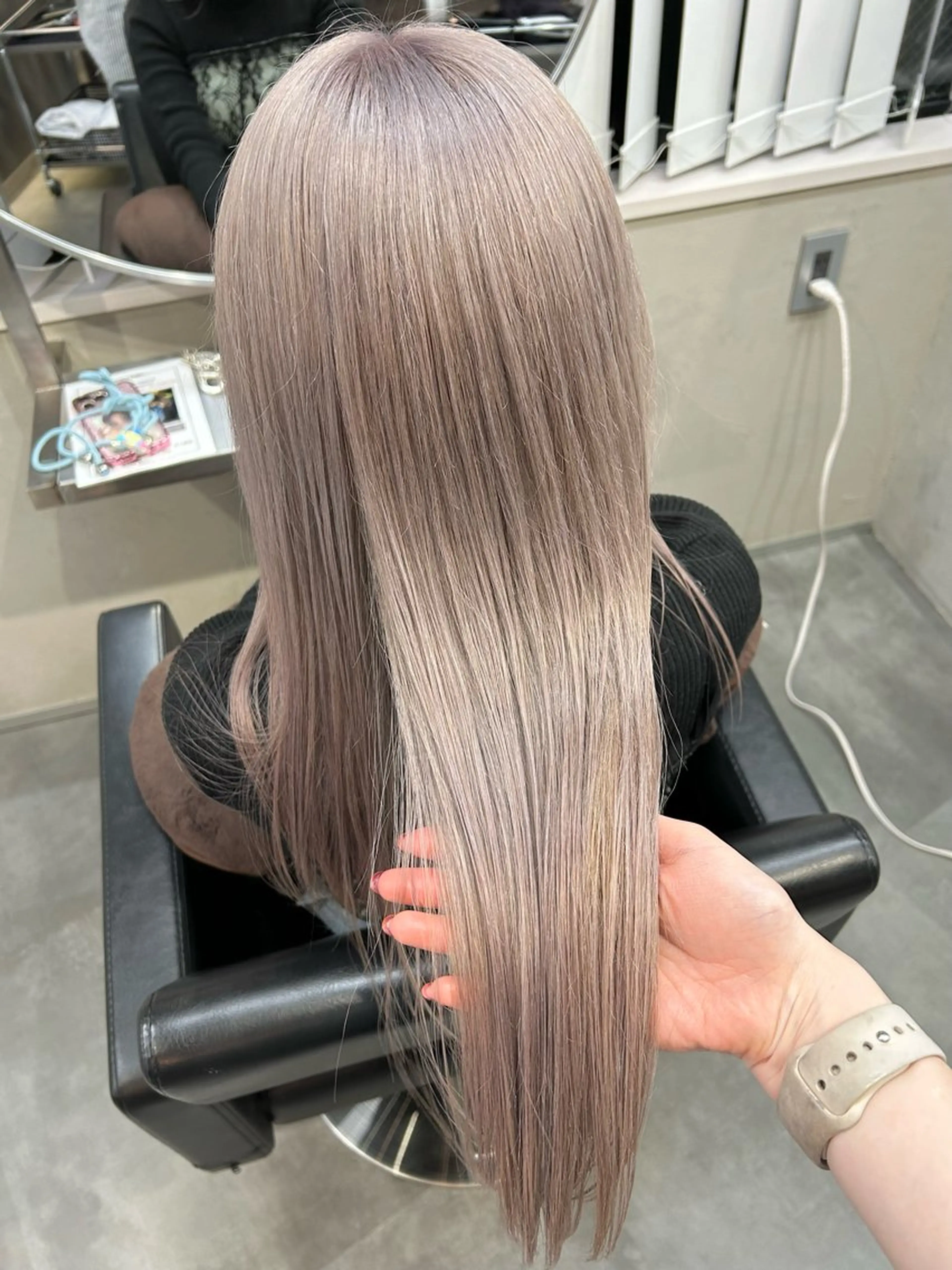 ロング カラー ヘアカラー トリートメント Haru/THREE …by velvetのヘアスタイル