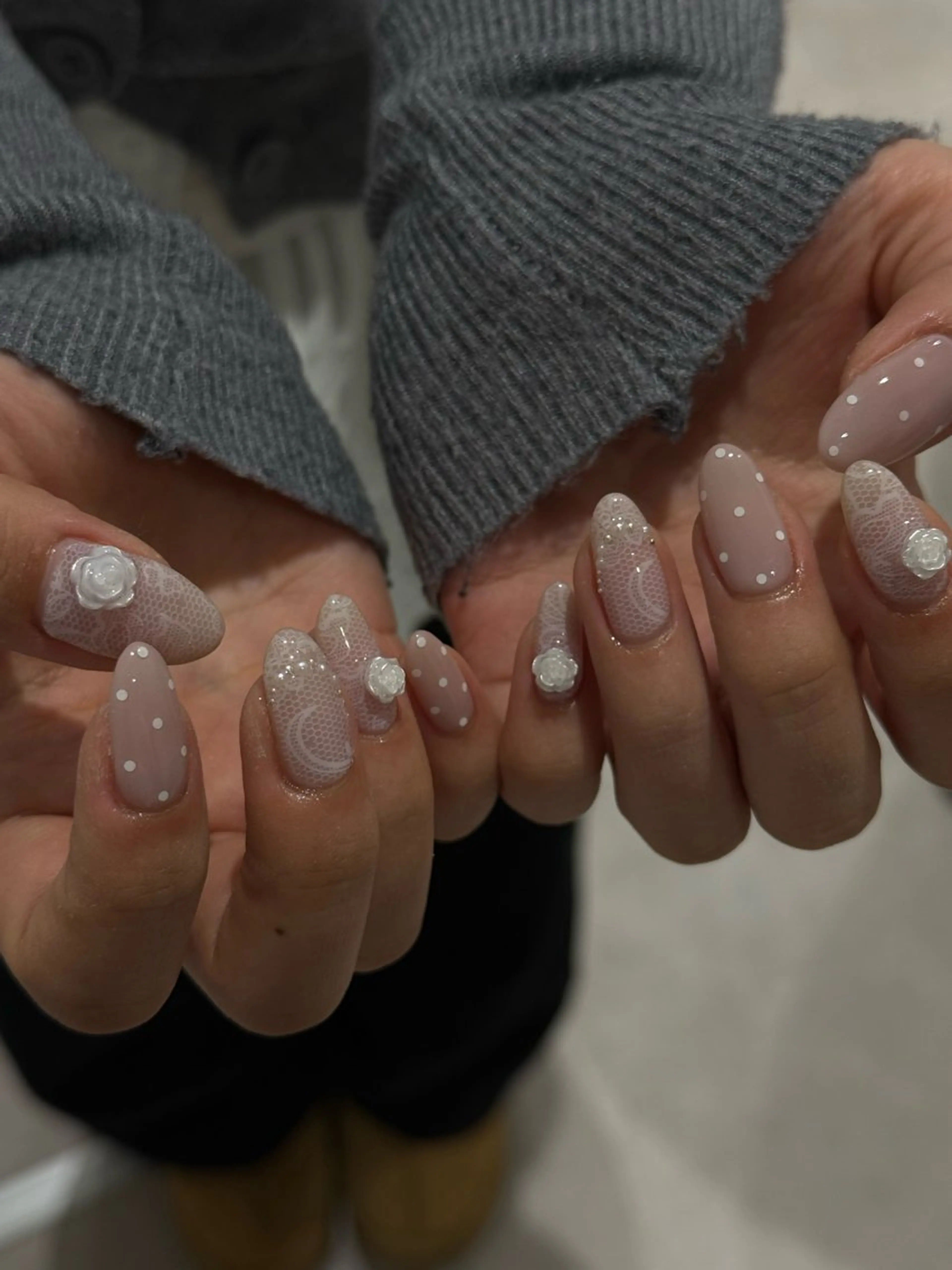 ネイル レース ハンドネイル . hinakoのネイルデザイン