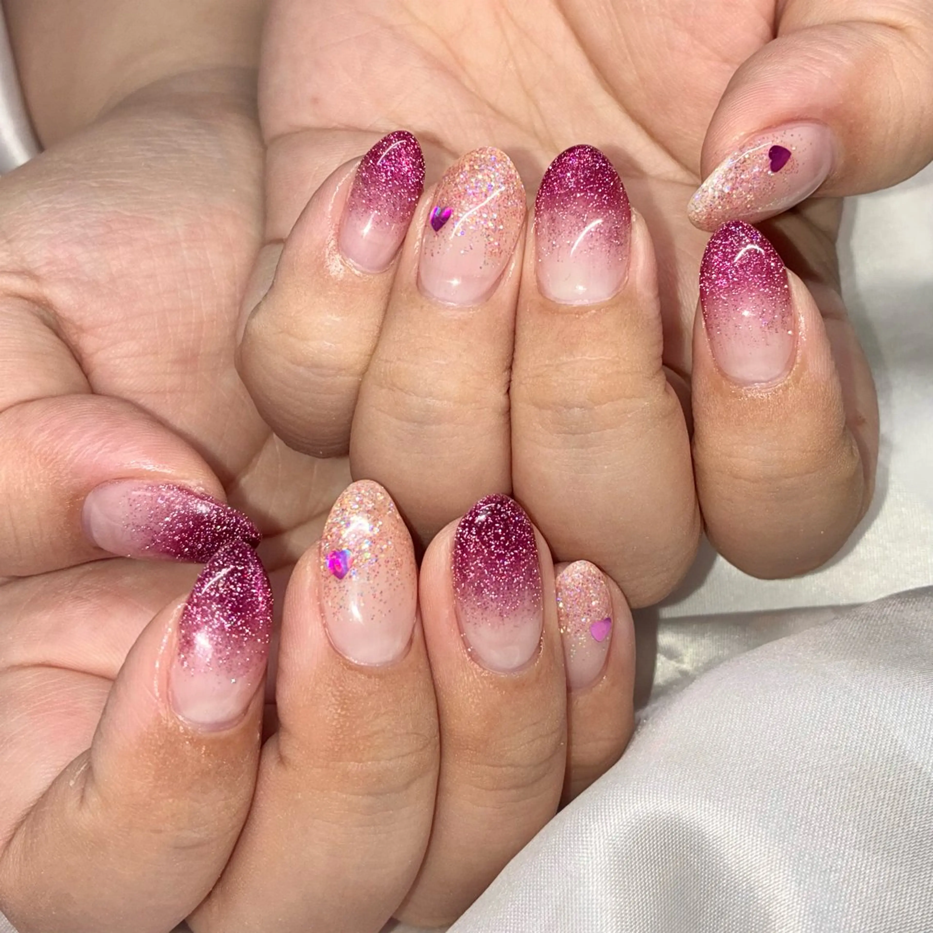 ネイル フラッシュネイル フラッシュマグ ジェルネイル マグネットネイル ハンドネイル Nail ヌシん家 AKANEのネイルデザイン
