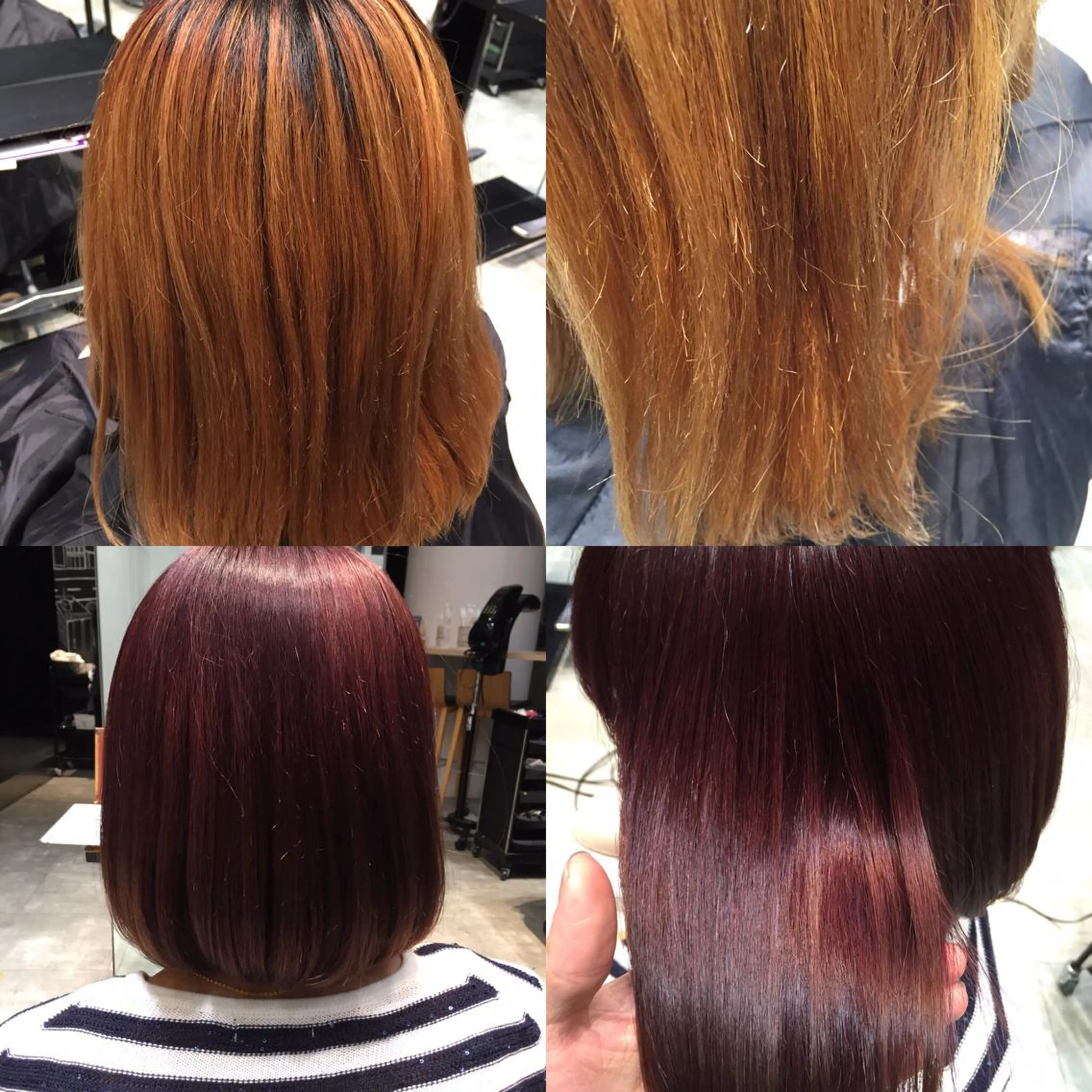 ショート ミディアム セミロング ロング カラー ピンクカラー バイオレットカラー Re:ta KANZOのヘアスタイル