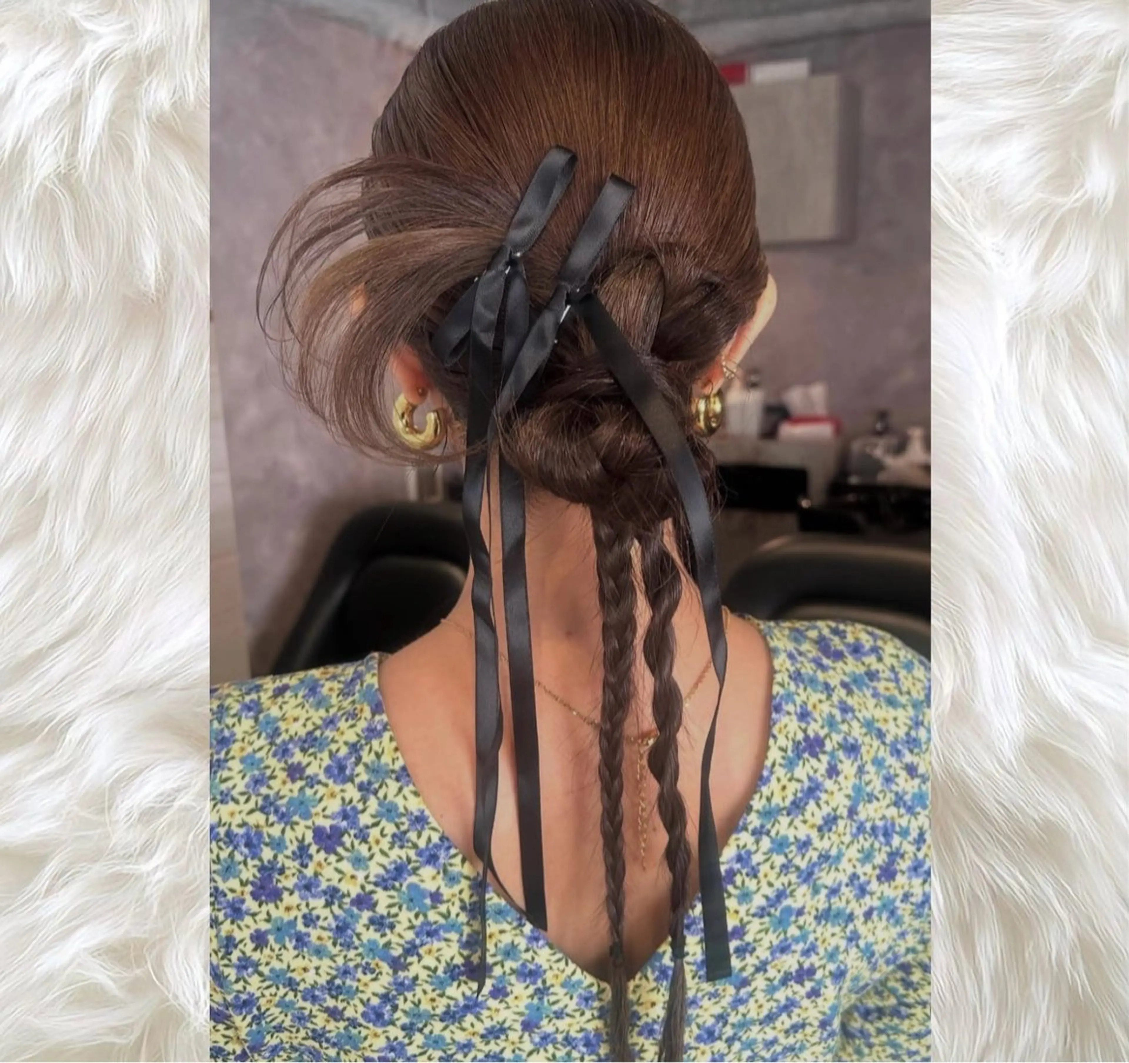 ロング ヘアセット 島崎 穂乃香のヘアスタイル