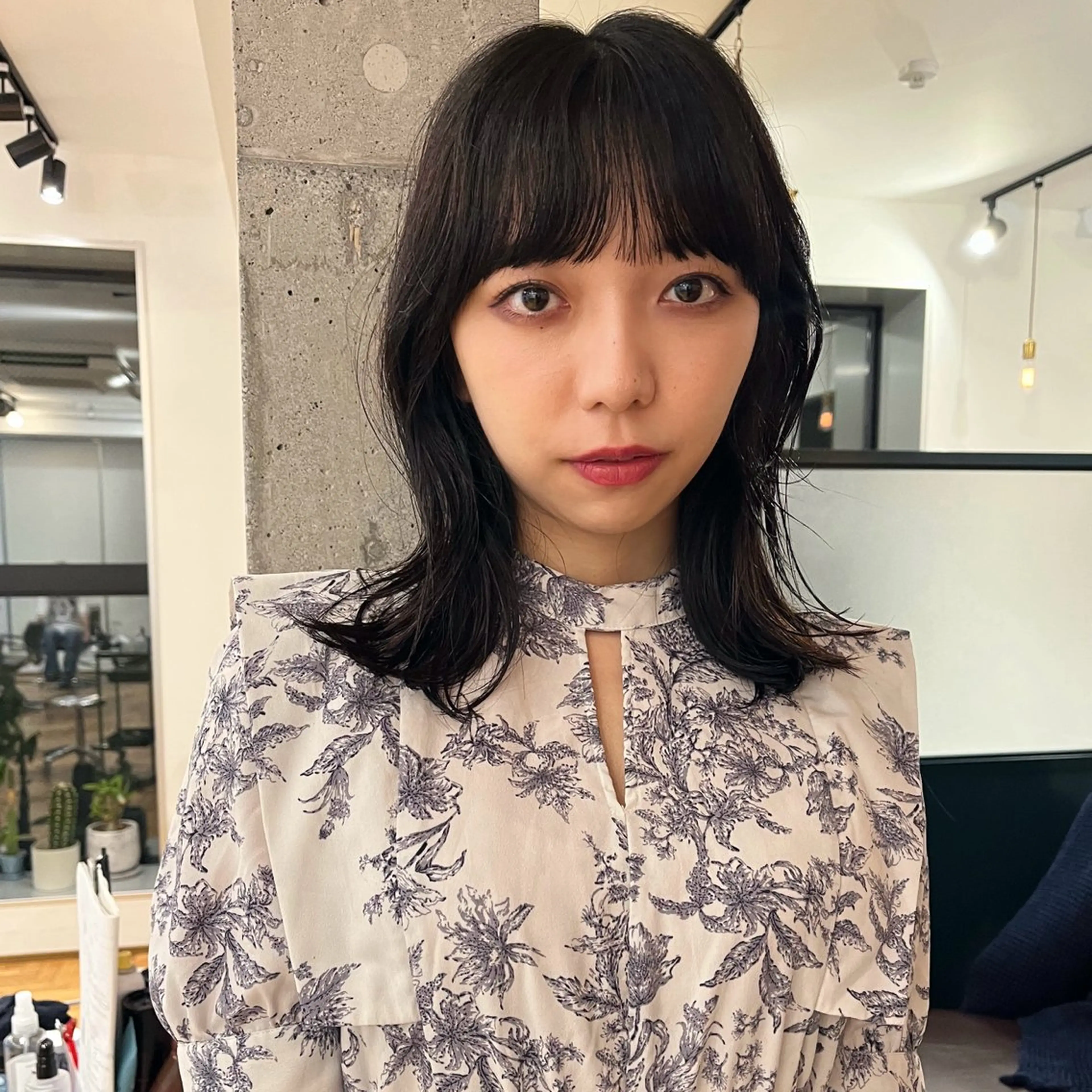 ミディアム 暖色/パーマ 🌼クニトウメイのヘアスタイル