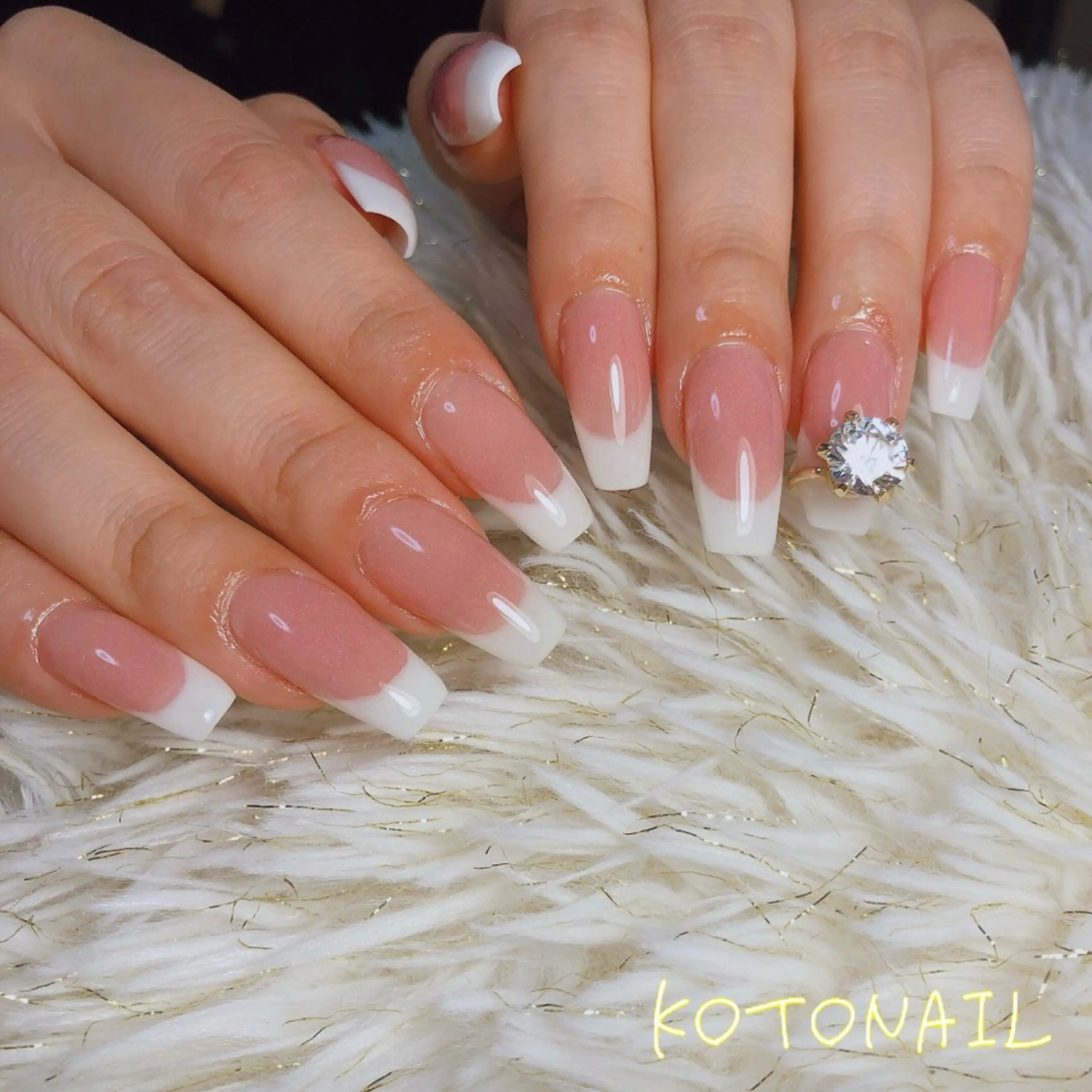 ネイル フレンチネイル 韓国ネイル ニュアンスネイル ワンカラーネイル シンプルネイル ハンドネイル koto nailのネイルデザイン