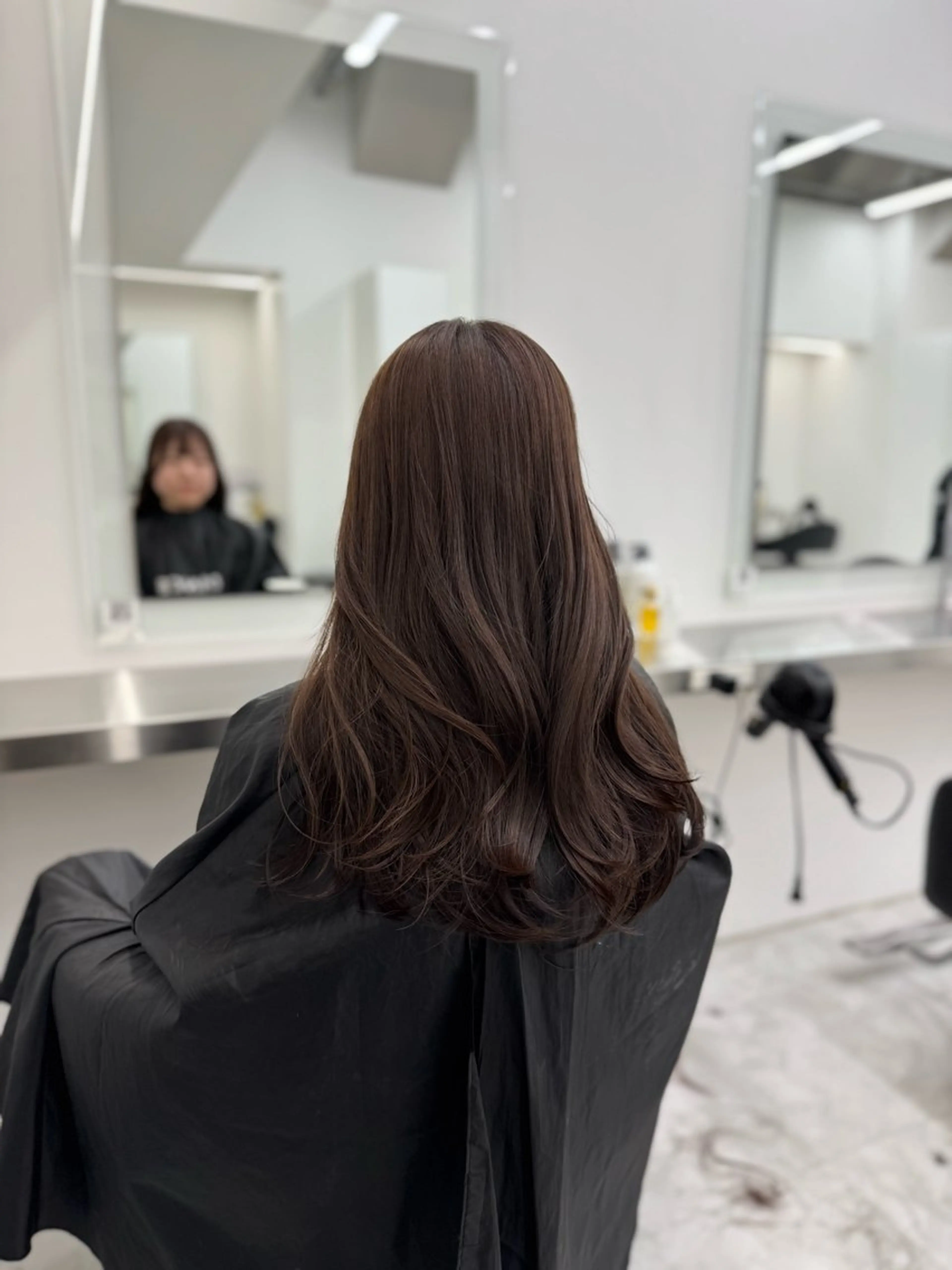 ロング カラー ヘアカラー トリートメント ヘッドスパ ヘアセット 透明感 カラーしゅうじのヘアスタイル