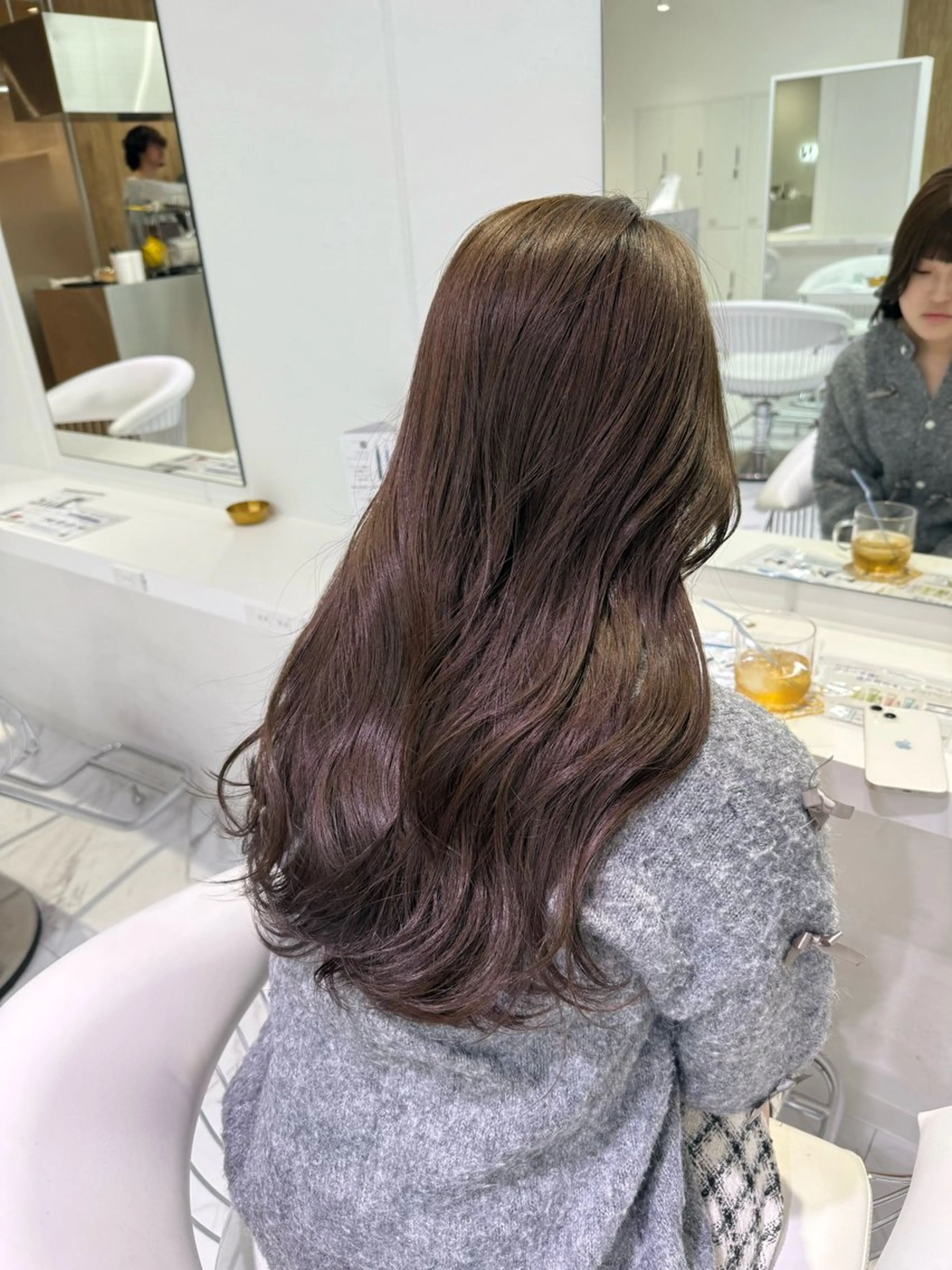 ロング カラー ベージュカラー オリーブベージュ マイ/カットモデル /暖色カラーのヘアスタイル