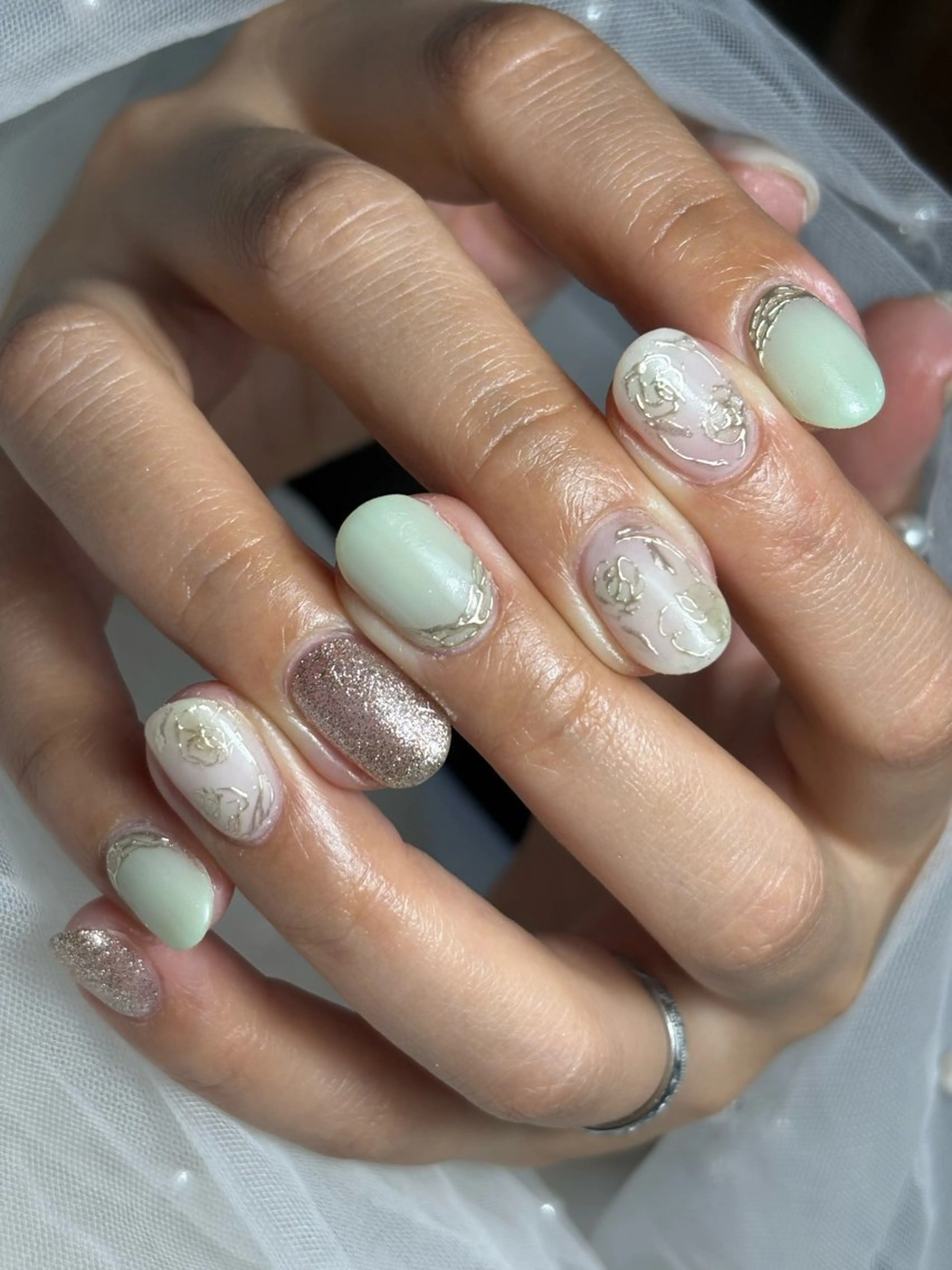 ネイル ハンドネイル フットネイル ✴︎ Delightのネイルデザイン