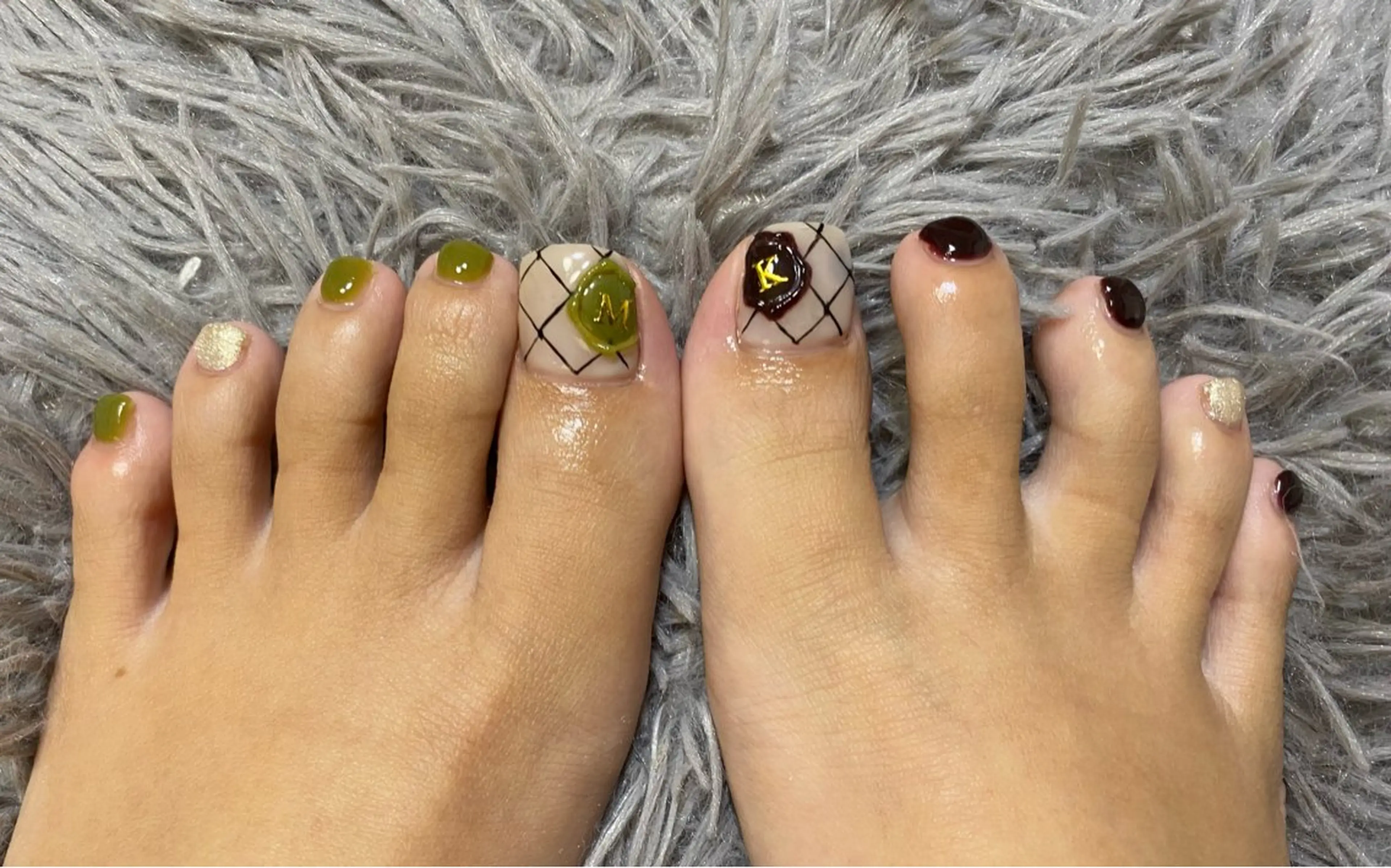 ネイル フットネイル N&nails エヌアンドネイルズのネイルデザイン