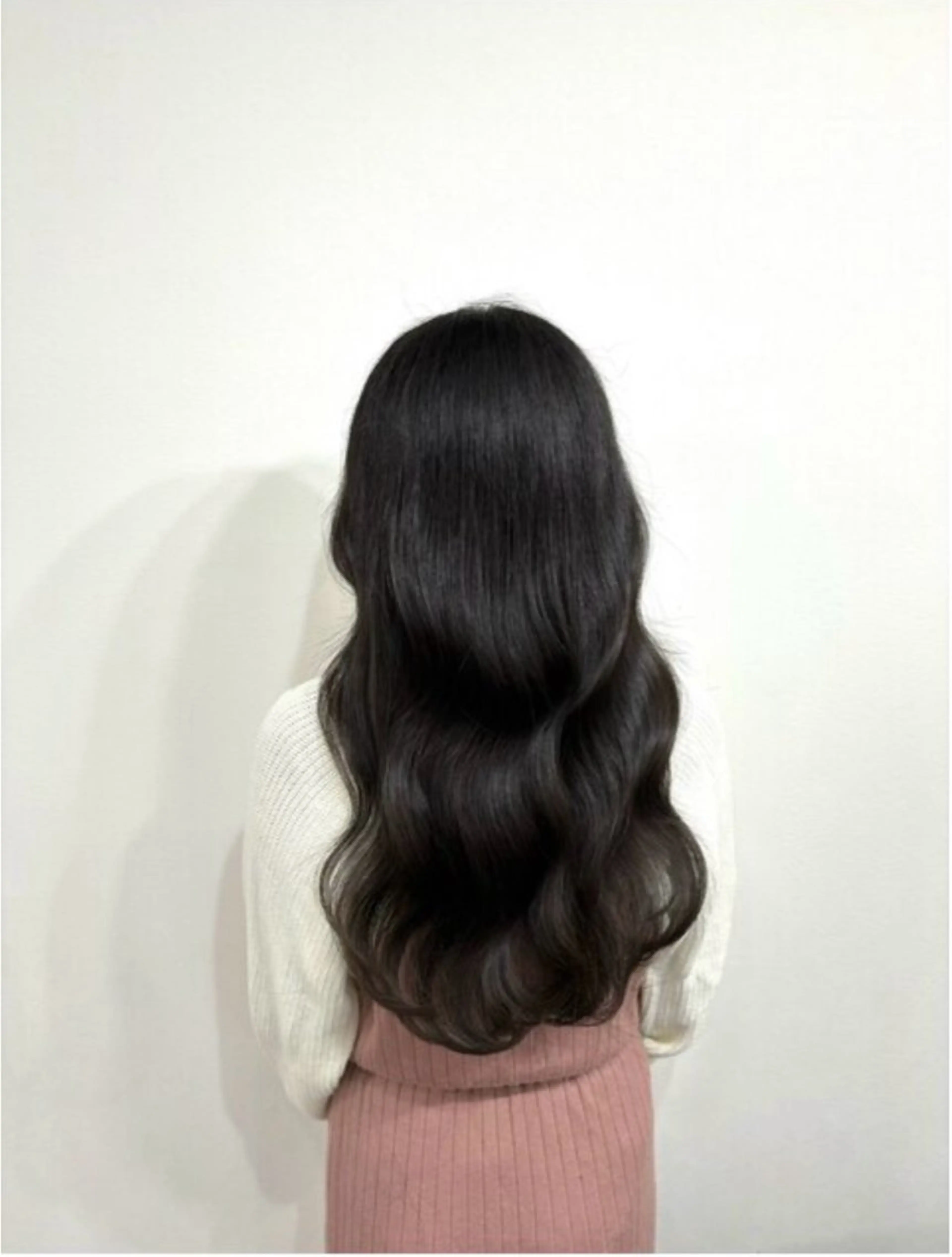 ロング カット パーマ シオン/艶髪/ 暗髪カラーのヘアスタイル