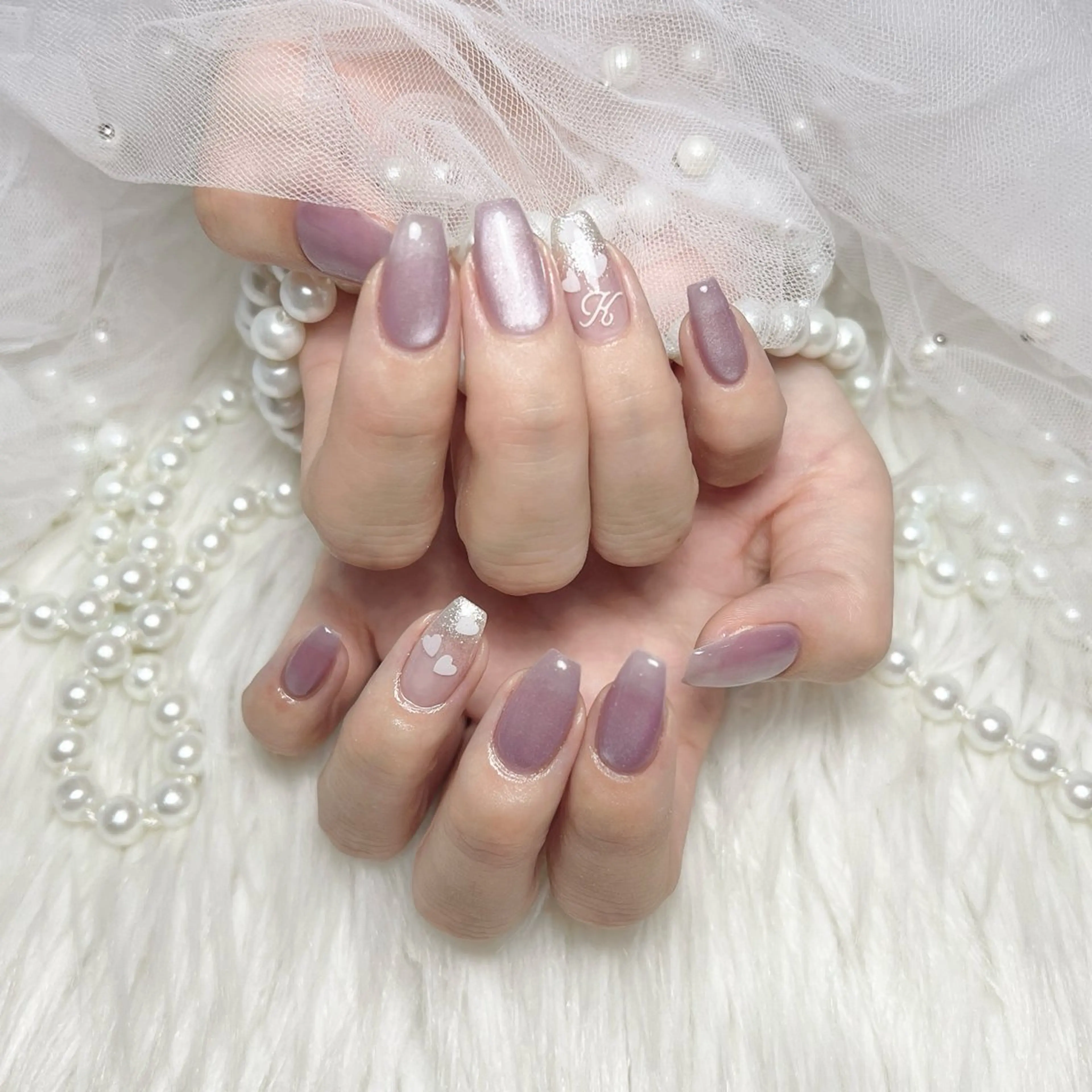 ネイル グラデーション ラメ(グリッター) ラメグラデーション ハンドネイル M2beauty Renaのネイルデザイン