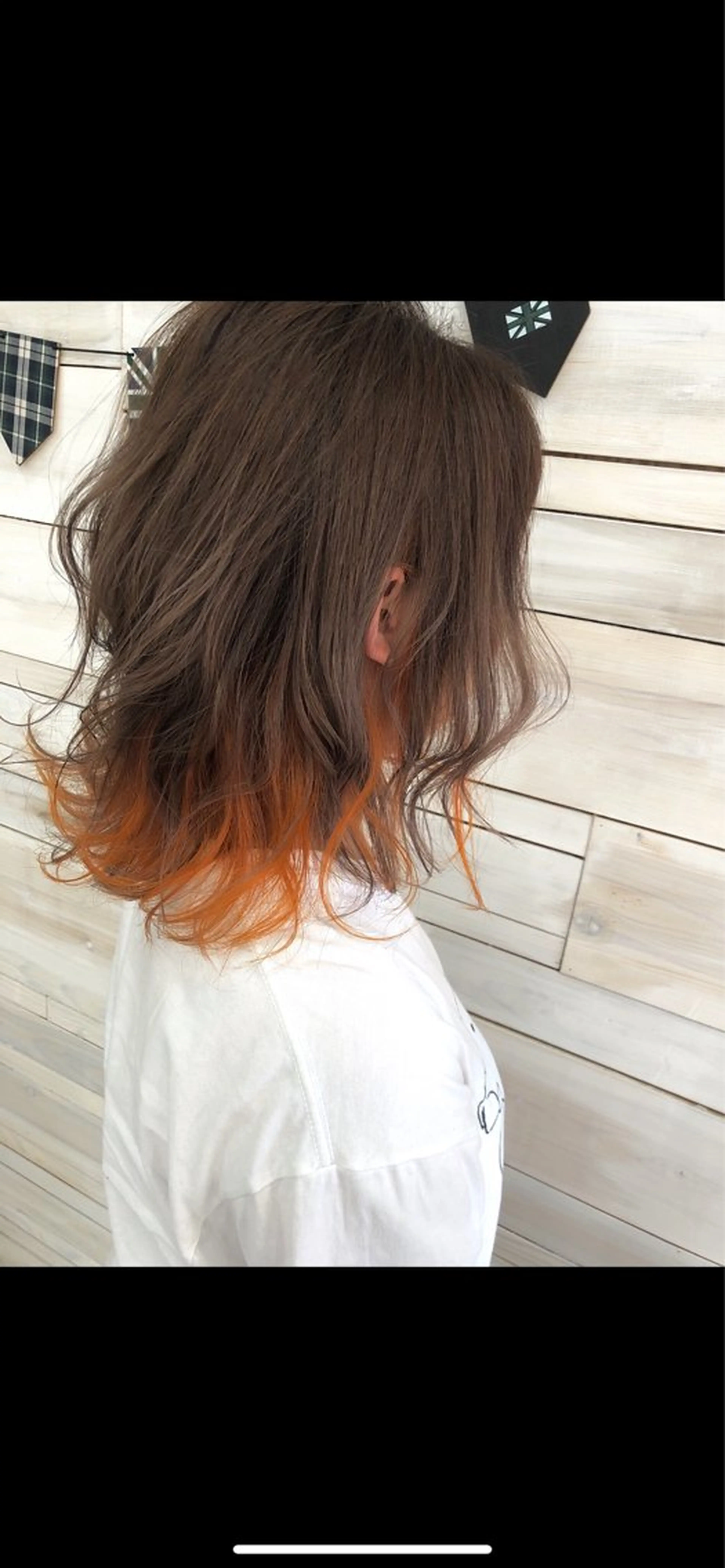 ミディアム カット ヘアカラー 平塚/顔周りレイヤー /寒色/きゅうとのヘアスタイル