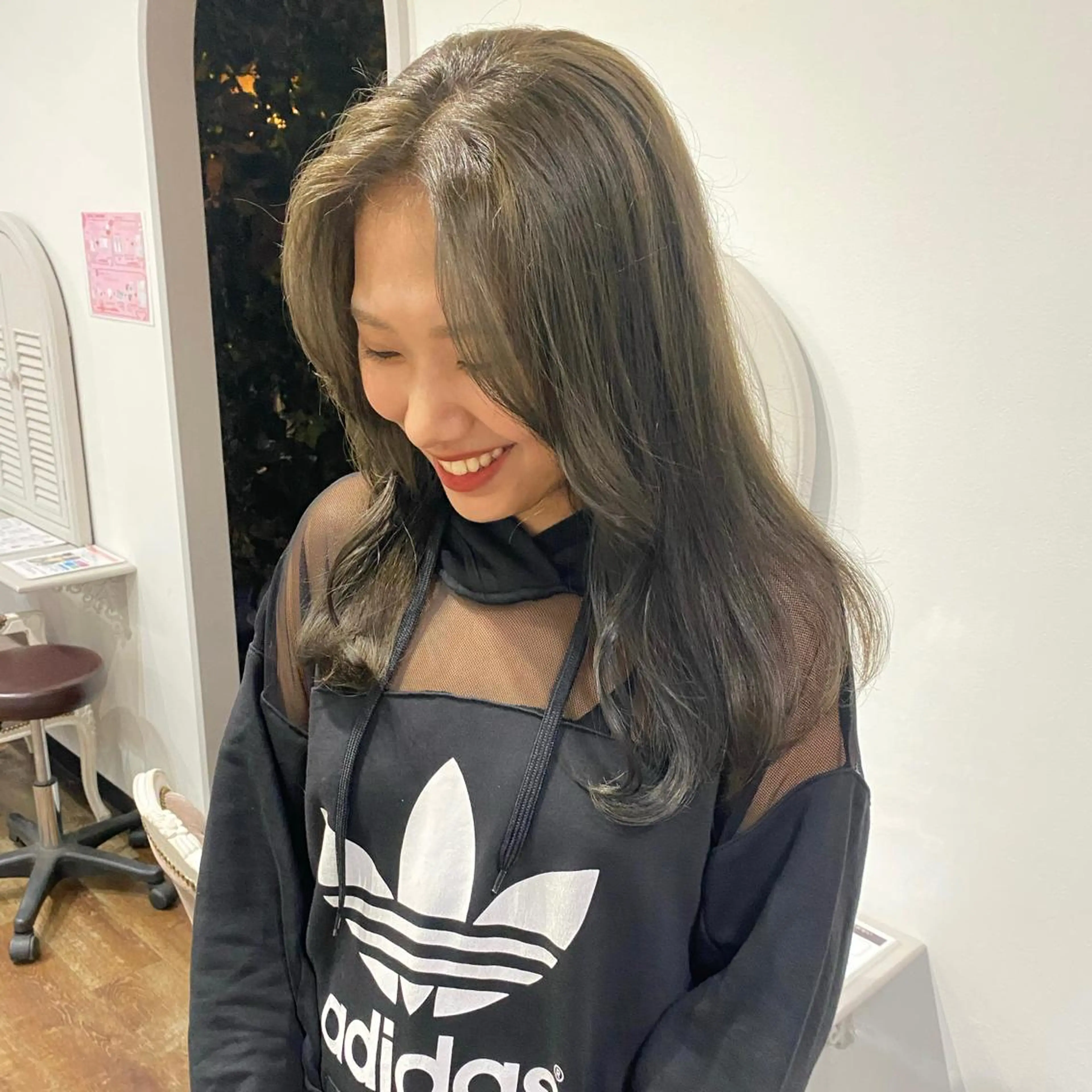 ロング カラー カット ヘアカラー トリートメント otoha✳︎ くすみカラーのヘアスタイル