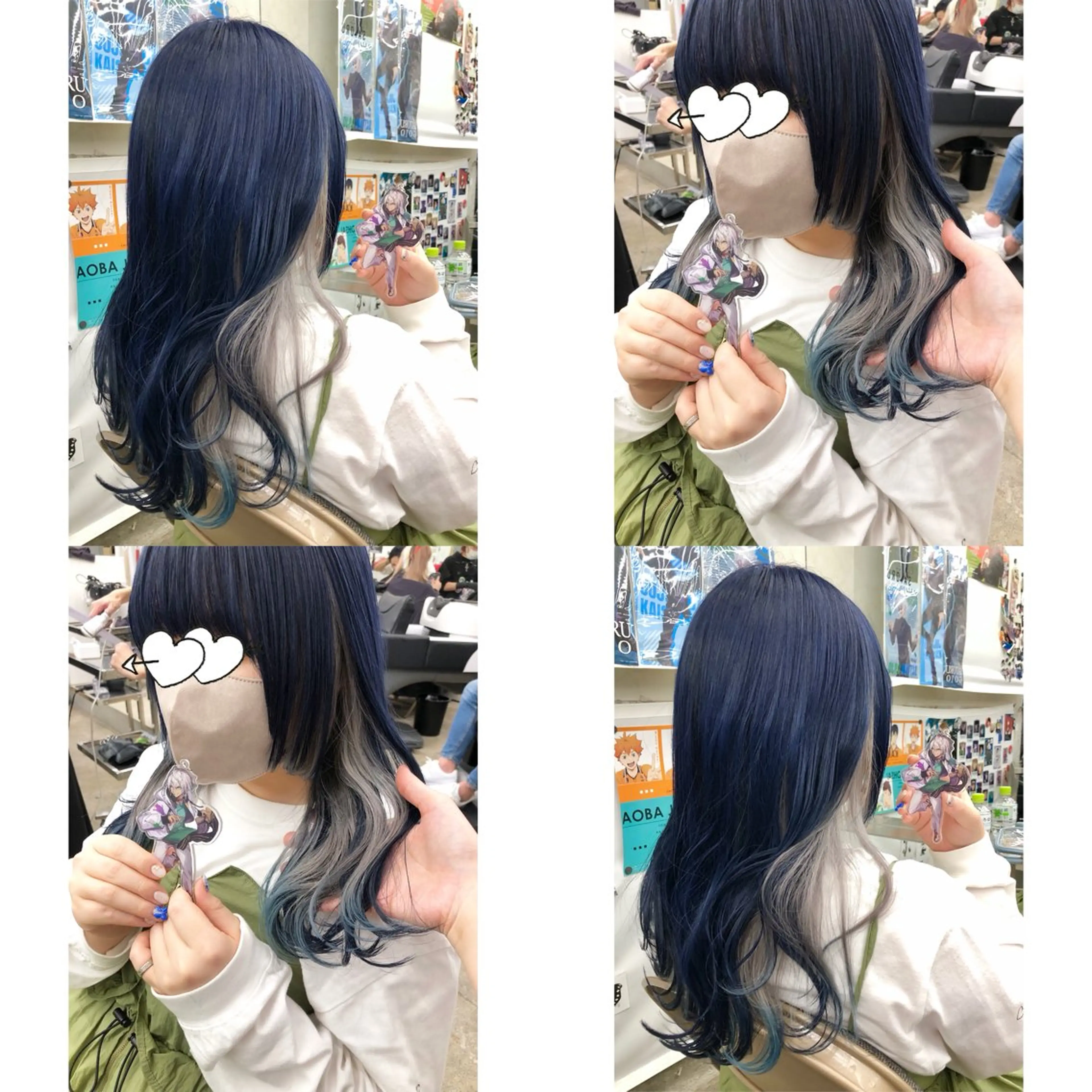 セミロング カラー ヘアカラー トリートメント 推しカラー✨ オタク美容師ユウカのヘアスタイル