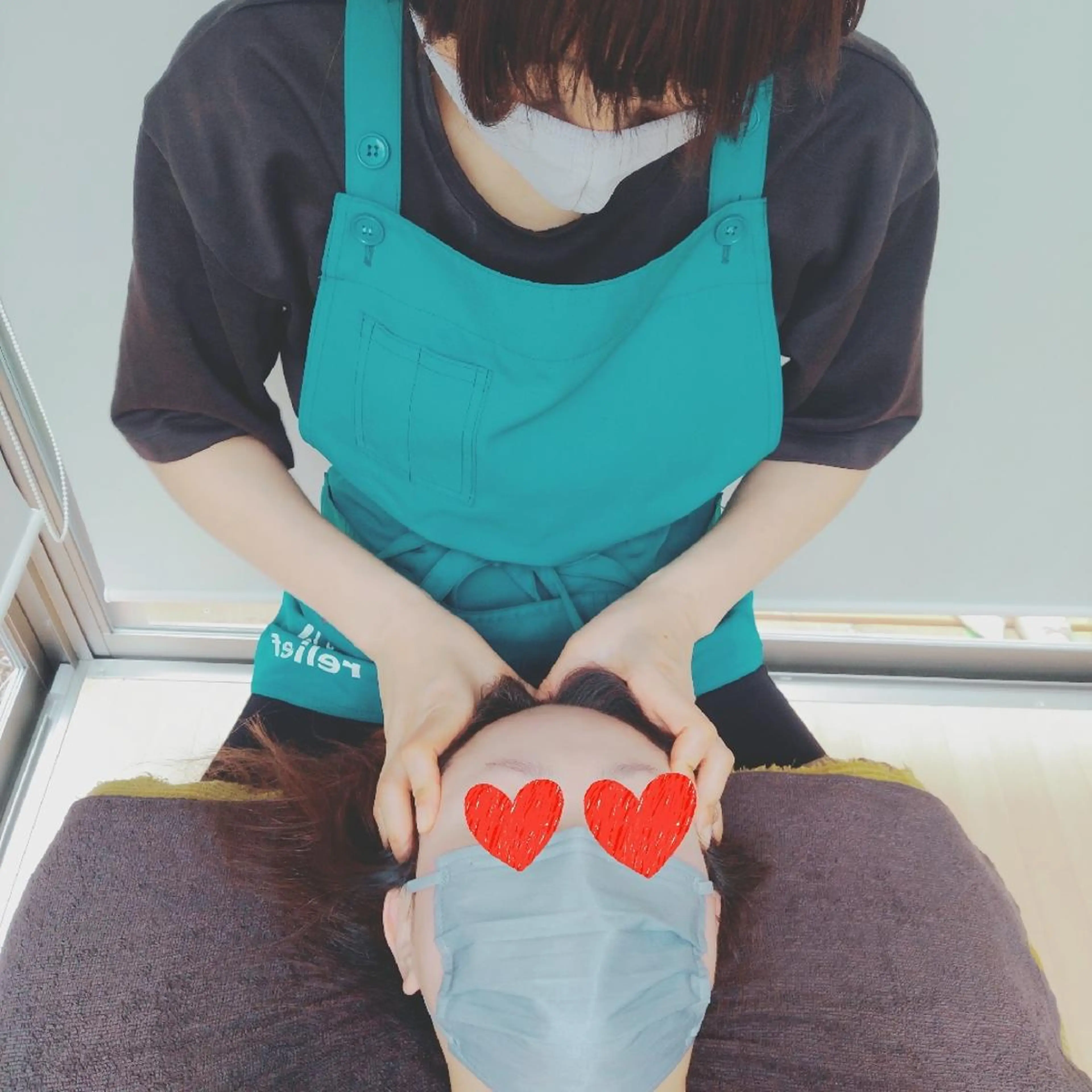 ドライヘッドスパ(頭もみ)の写真