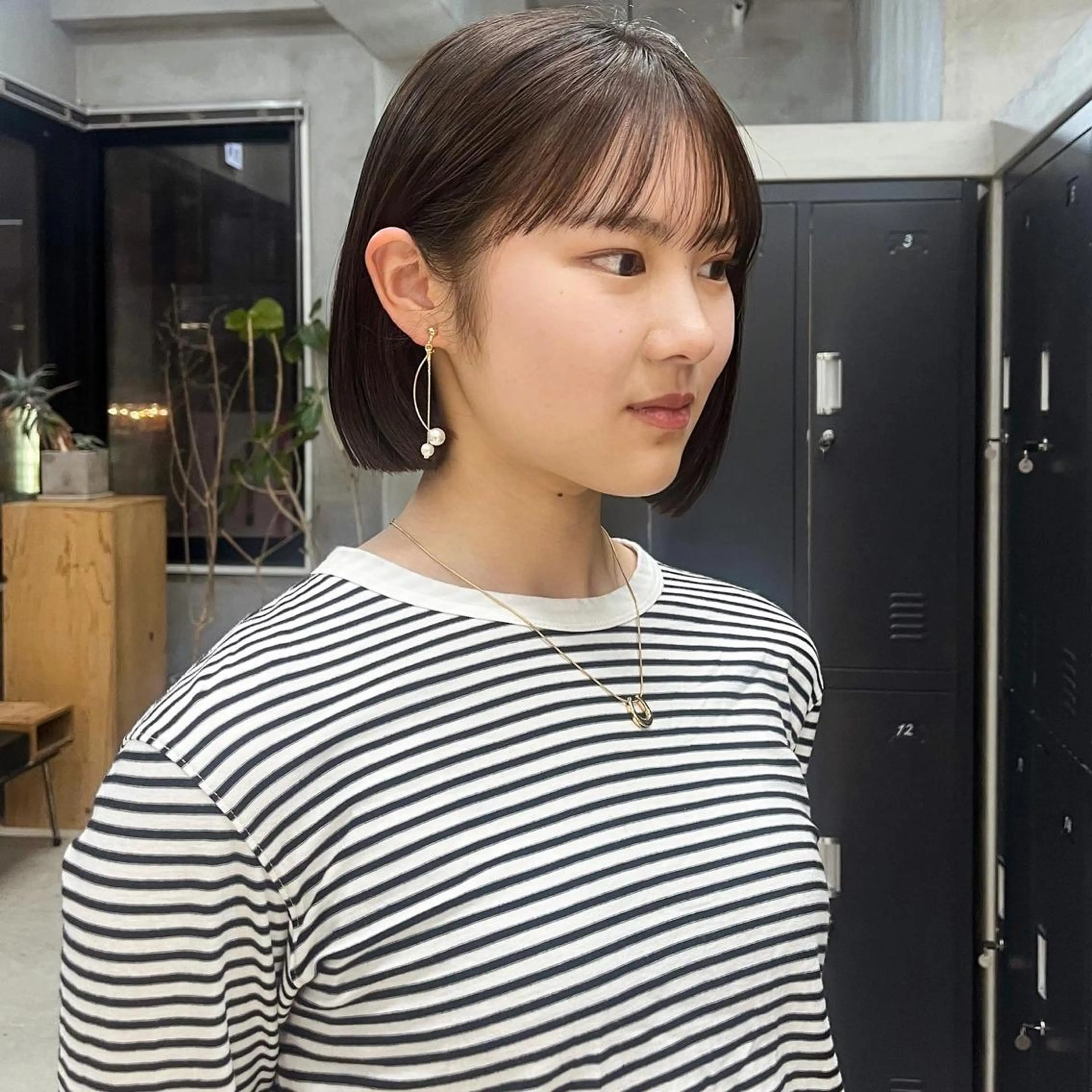 ショート カラー 切りっぱなしボブ ボブ 村田 春歌のヘアスタイル