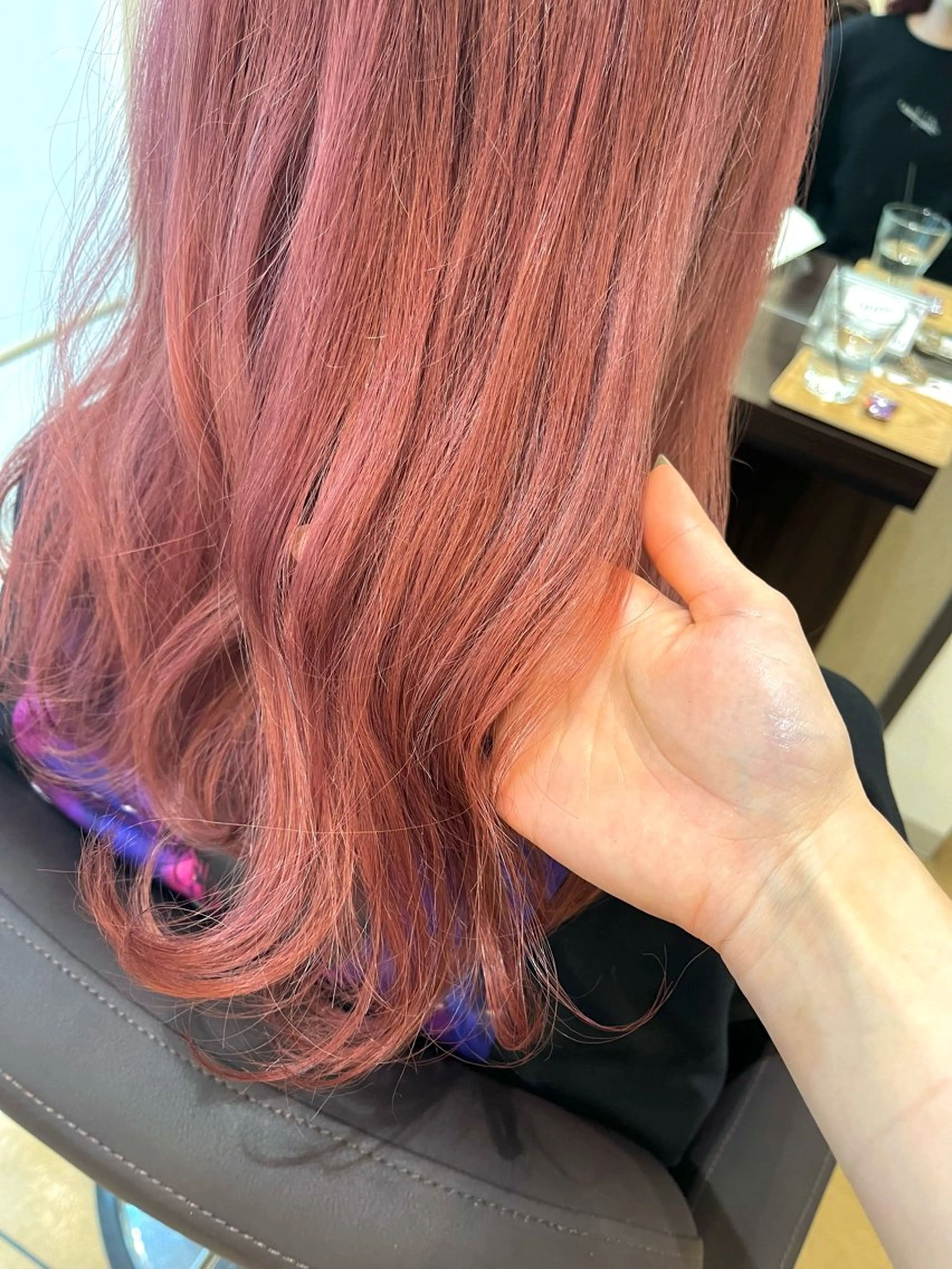 ミディアム カラー パーマ ヘアアレンジ ちひろ /似合わせカラーのヘアスタイル