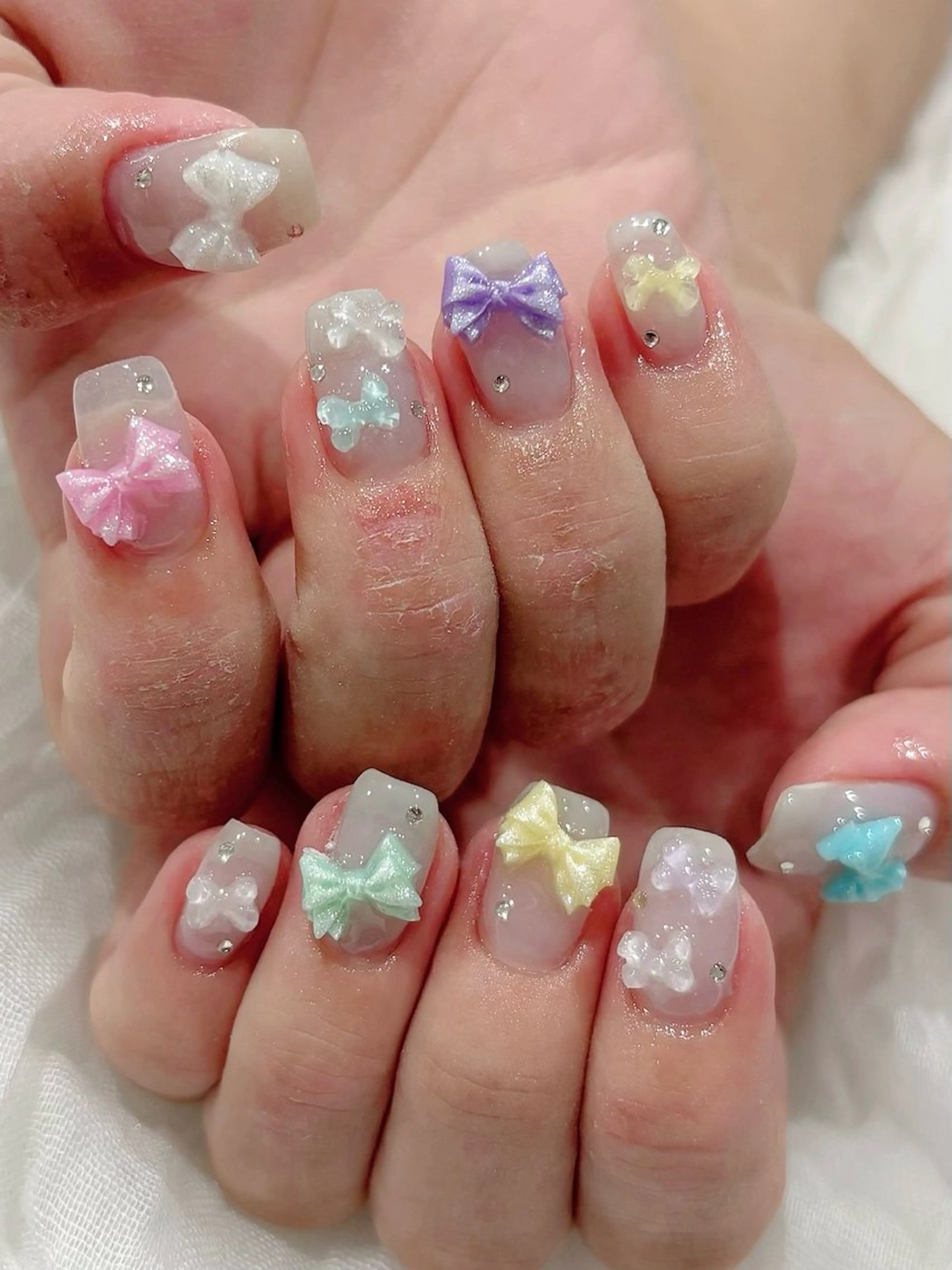 ネイル Zir nail 津田沼店所属・☁️ ゆい 🧸💛のネイルデザイン