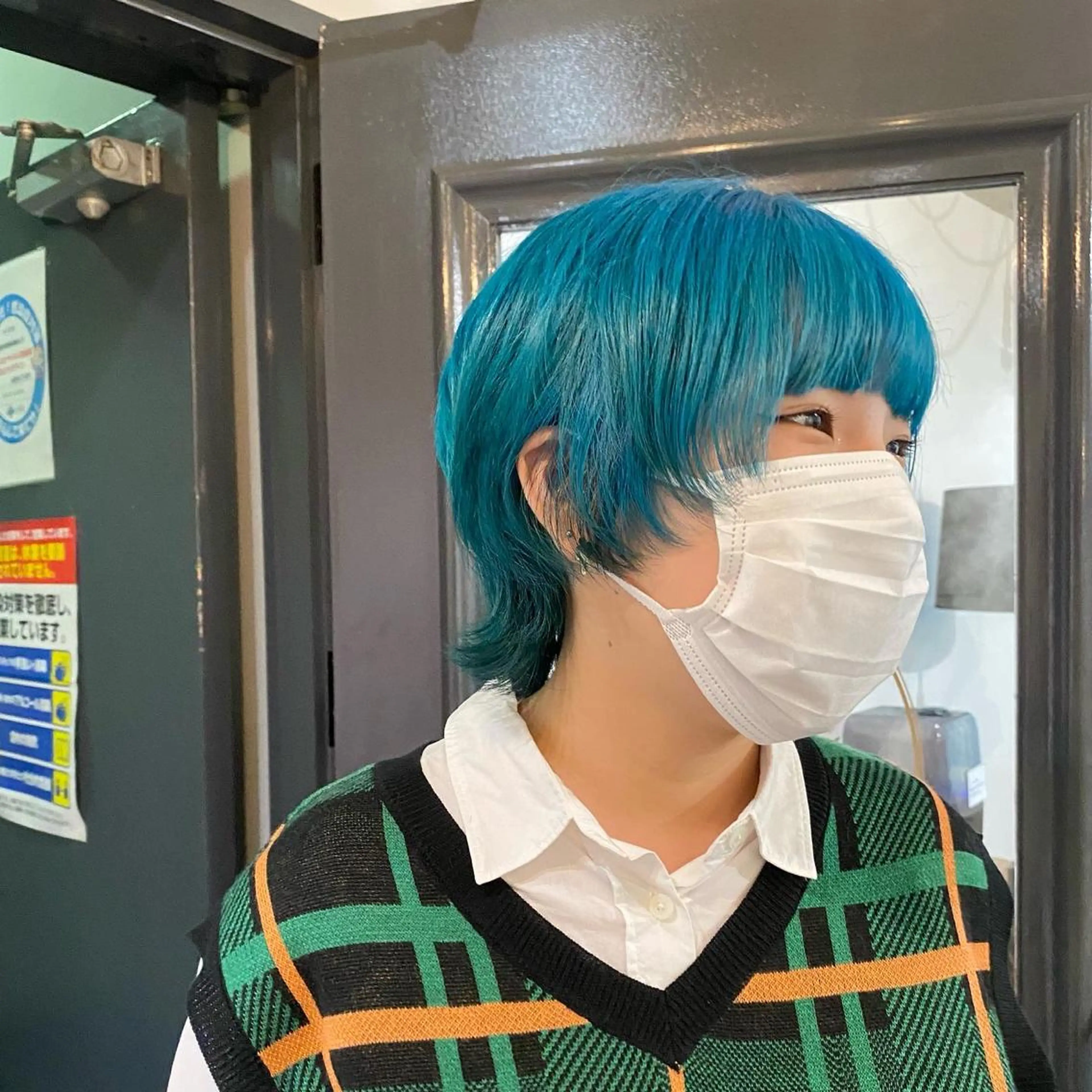 ショート カラー カット ヘアカラー トリートメント 梅田ハイトーン チダ ヒナノのヘアスタイル