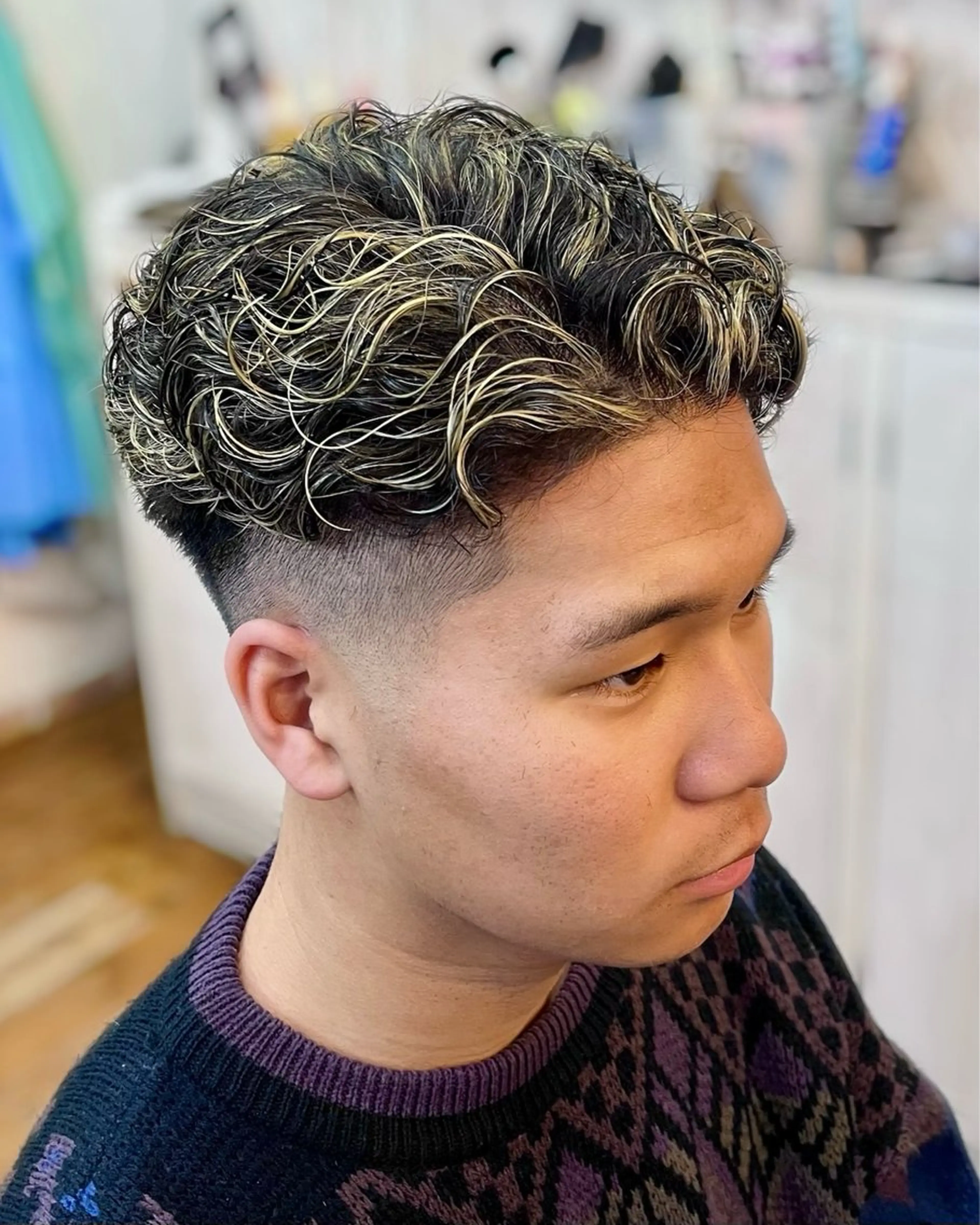 ショート カラー パーマ メンズ AYVY Hair&Spa 北千住所属・AYVY【アイヴィ】 北千住🦋AYAKAのヘアスタイル