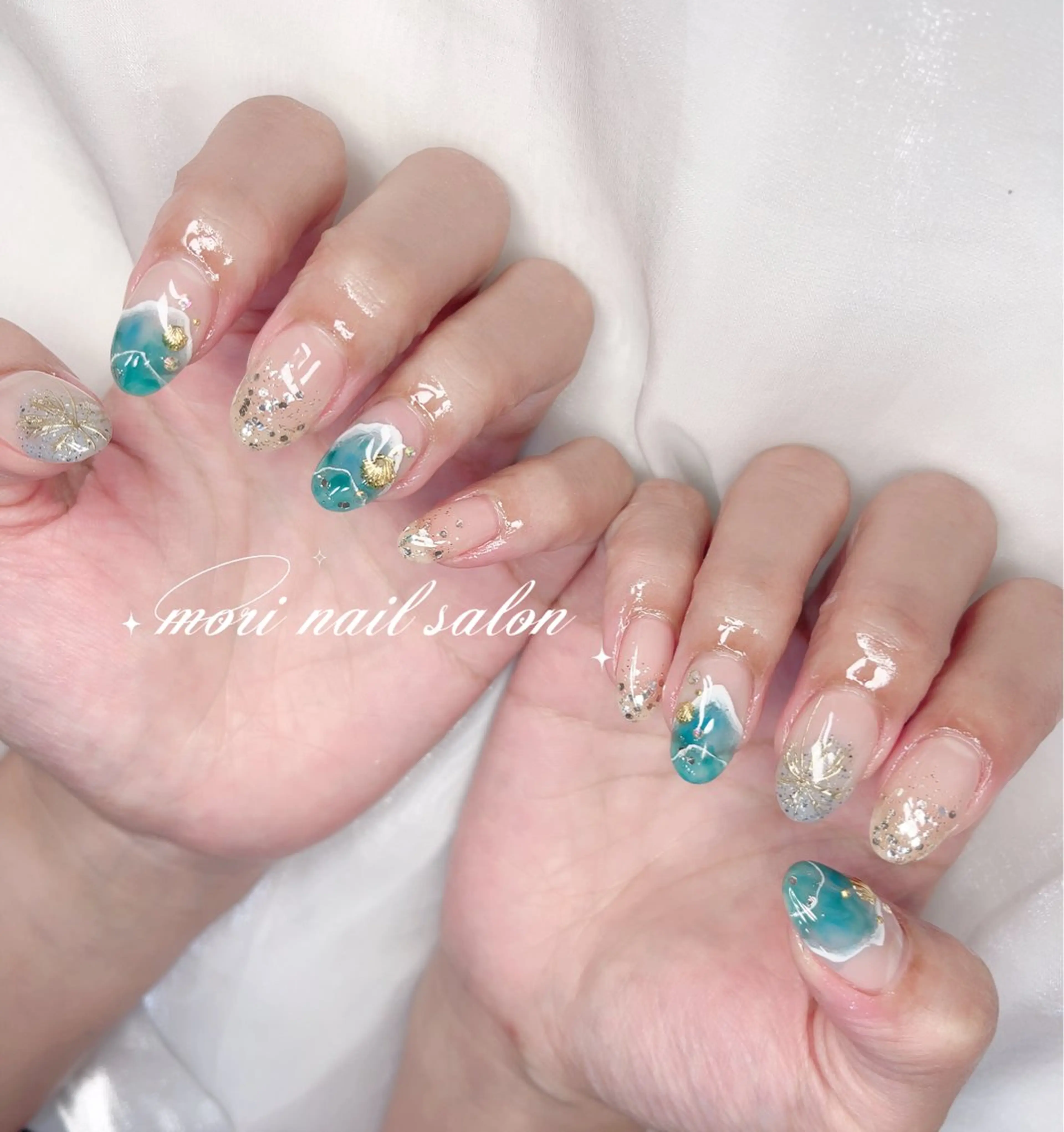 ネイル ハンドネイル 森 ネイルサロンのネイルデザイン