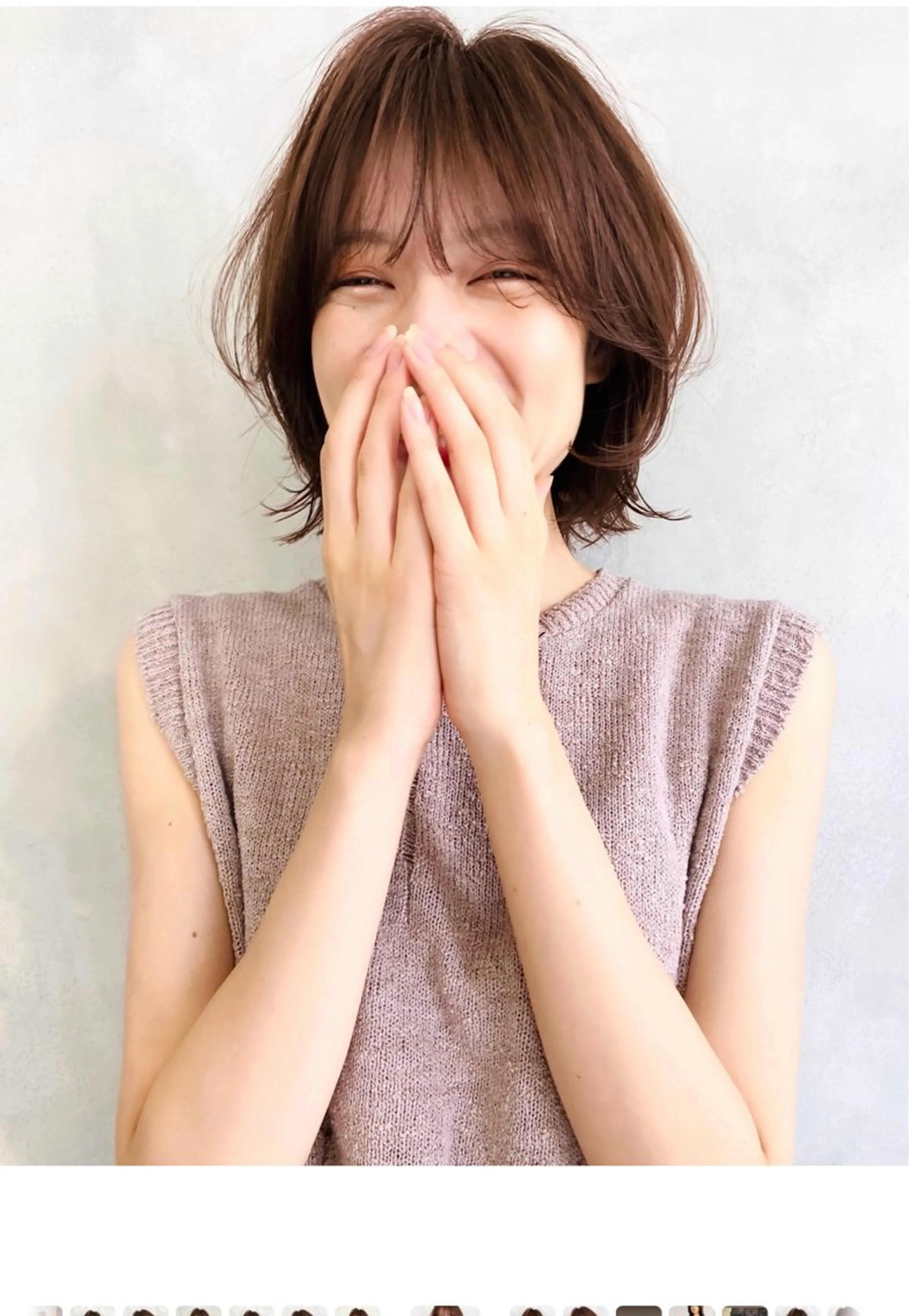 ショート カット ハッシュカット🤍 ボブ🤍RISAのヘアスタイル