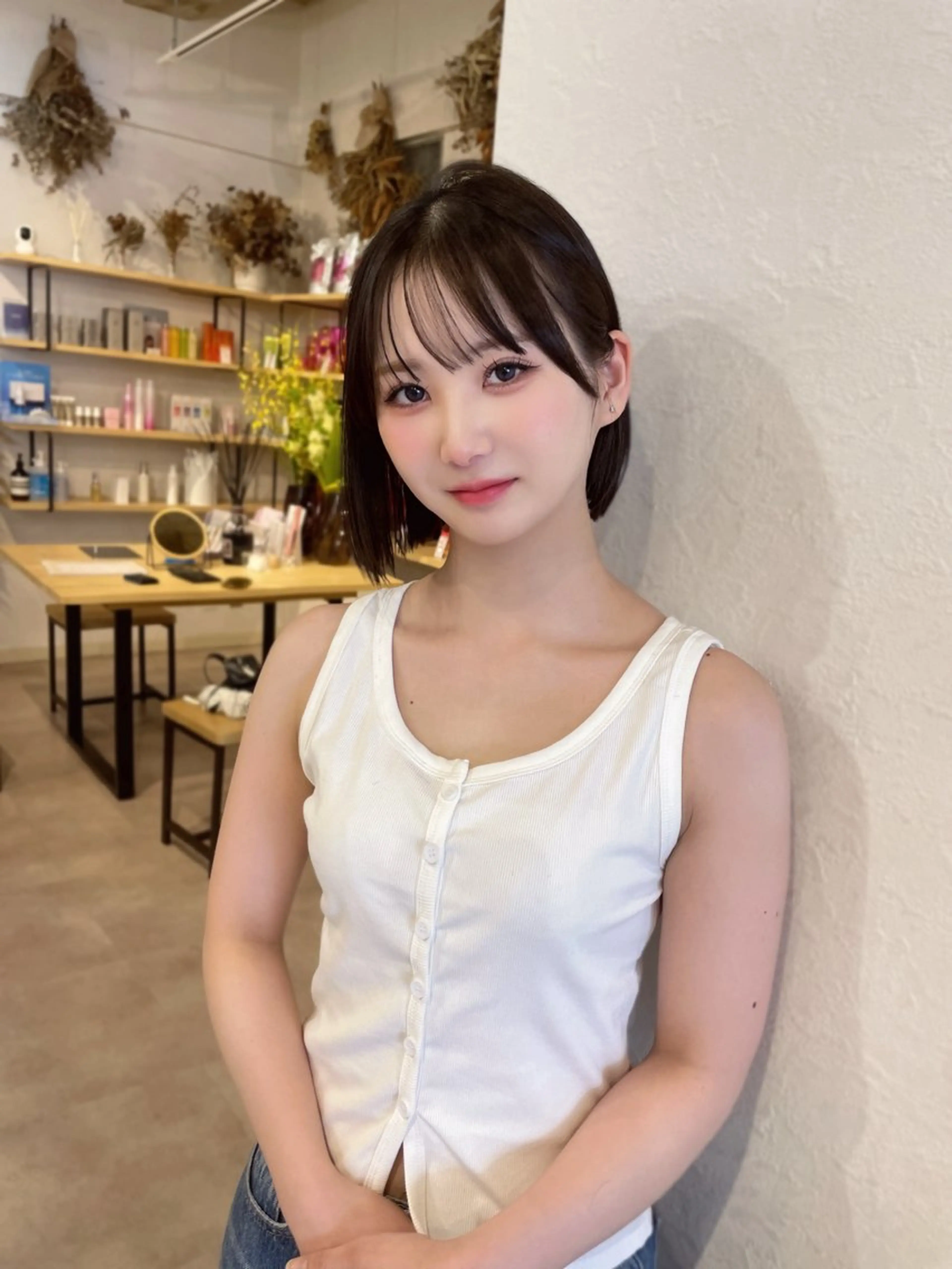 ショート カット トリートメント INCE HAIR京都四条大宮所属・似合わせカット/ 顔周りカット/まりなのヘアスタイル