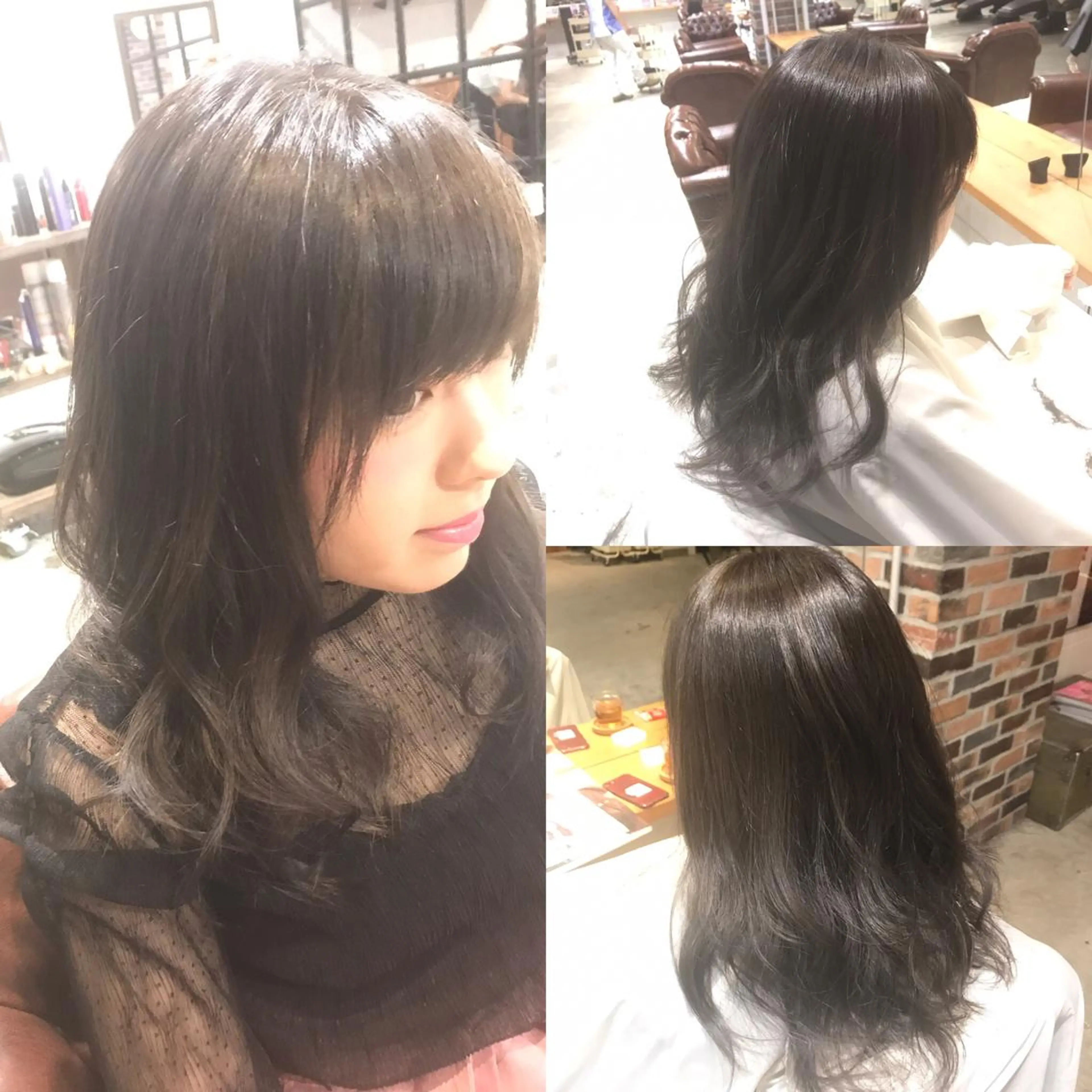ミディアム カラー パーマ ヘアアレンジ メンズ メンズブリーチ ブリーチ グレージュ ブリーチなしカラー Forest. -髪質改善-のヘアスタイル