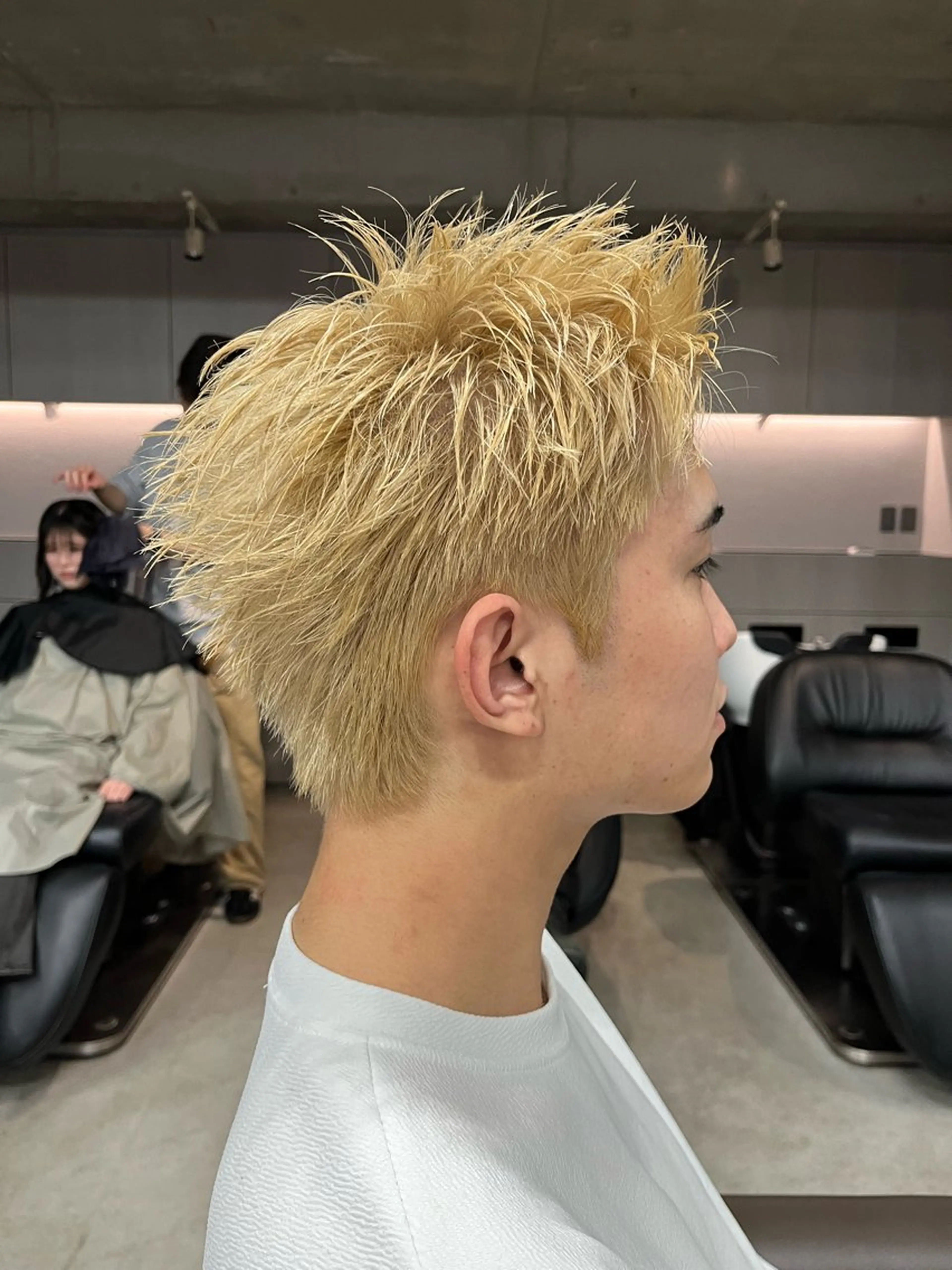 カラー メンズ 縮毛矯正/スパイラル パーマ/表参道のヘアスタイル