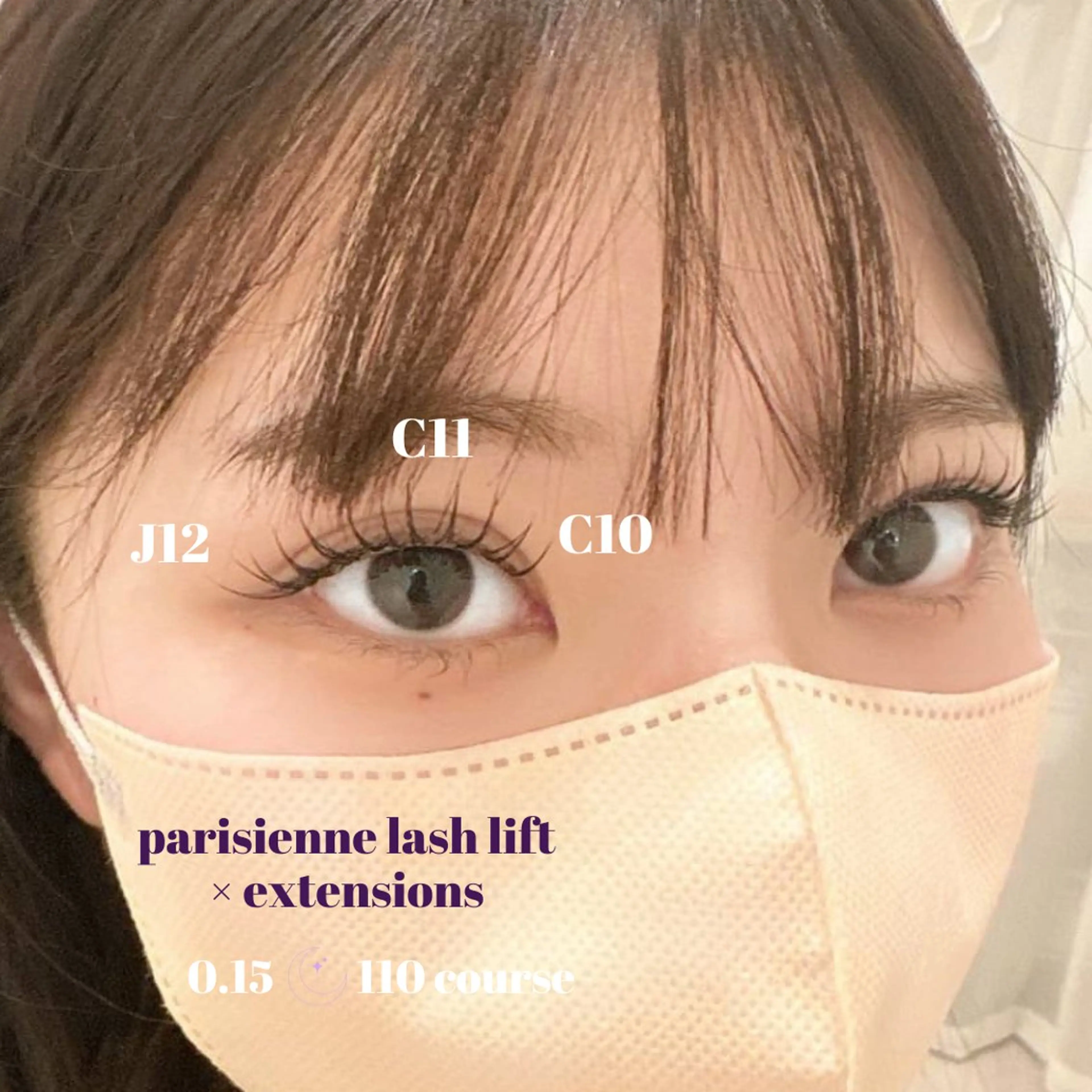 マツエク・マツパ 🌙mai🌙 パリジェンヌ/眉毛のマツエク・マツパデザイン