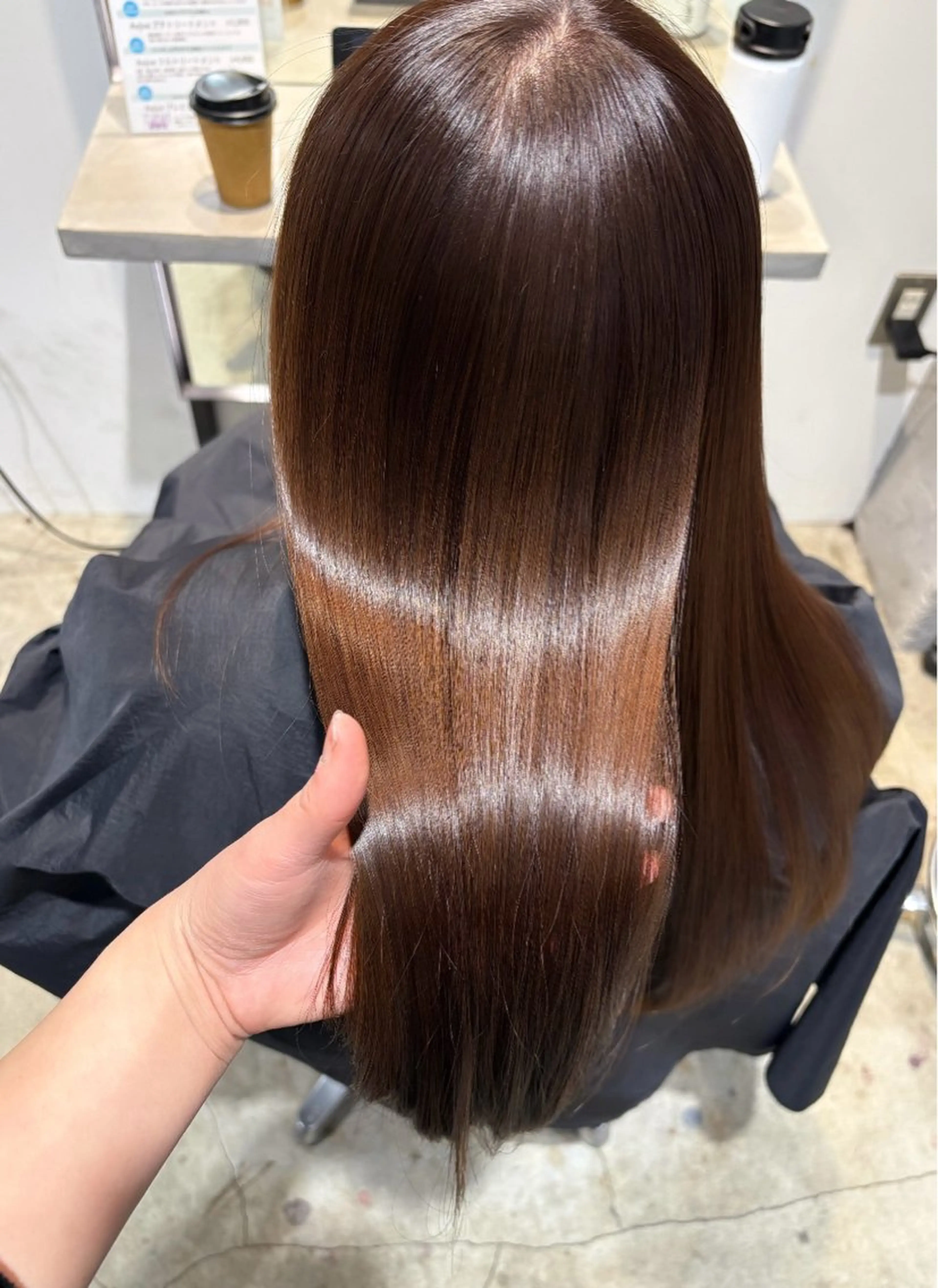 ロング カラー 髪質改善 ヘアカラー トリートメント Juna✂️ レイヤー / ボブのヘアスタイル