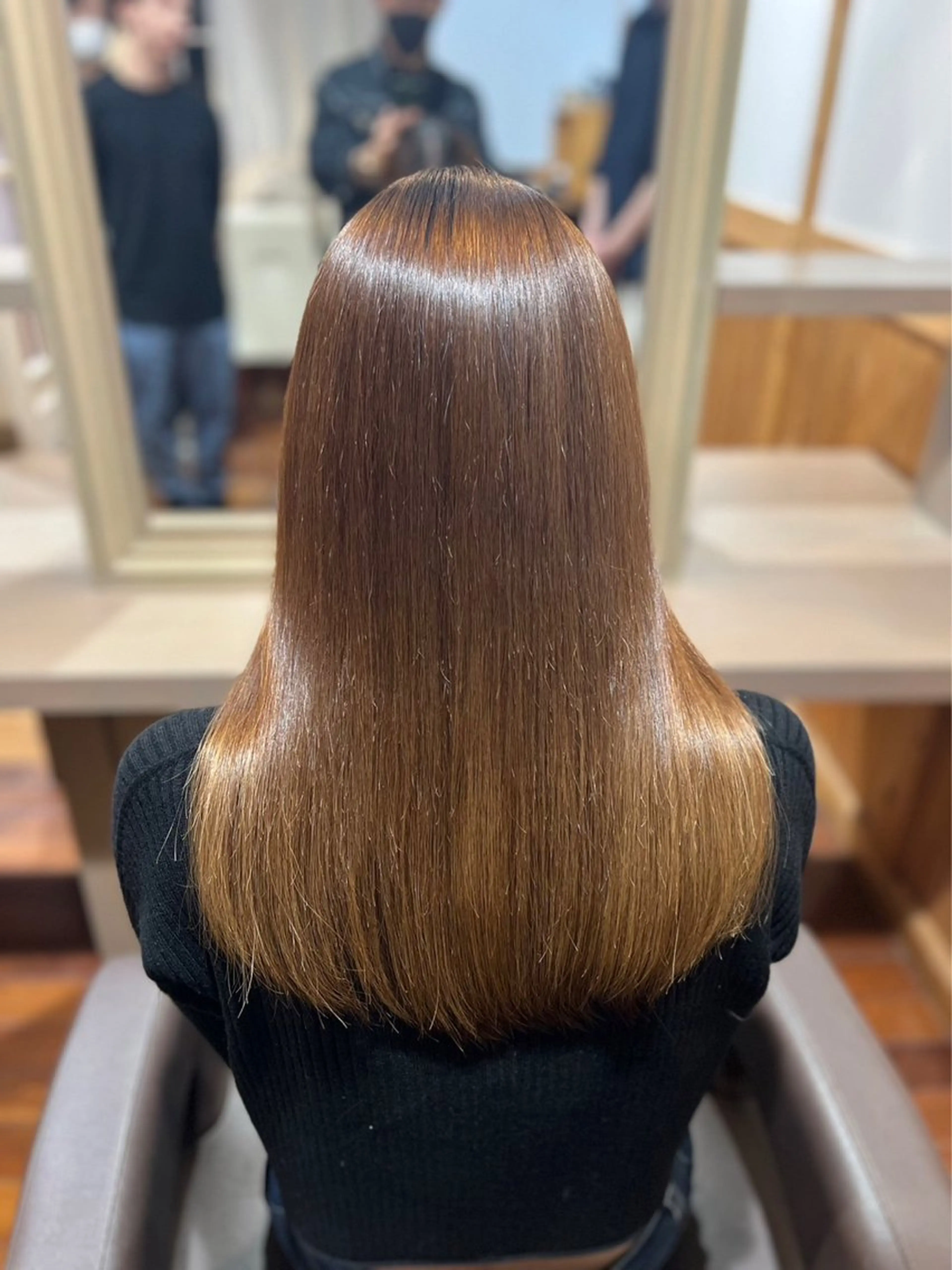 [毛髪形成]超高濃度水素ケアストレート⭐️+シルクトリートメント✨マイクロバブル✨の写真