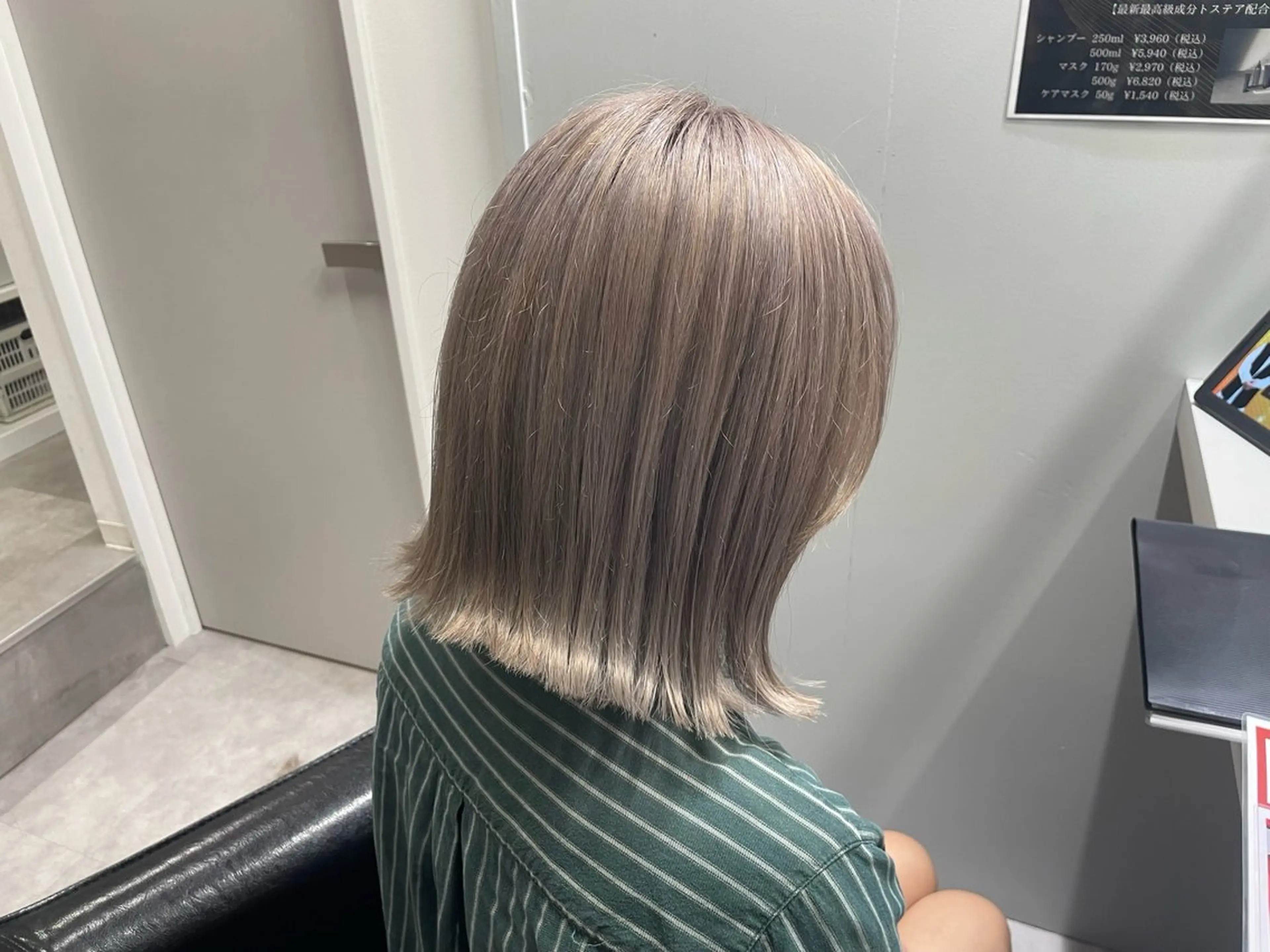 ショート ヘアカラー トリートメント tokute 中野真咲🐺のヘアスタイル