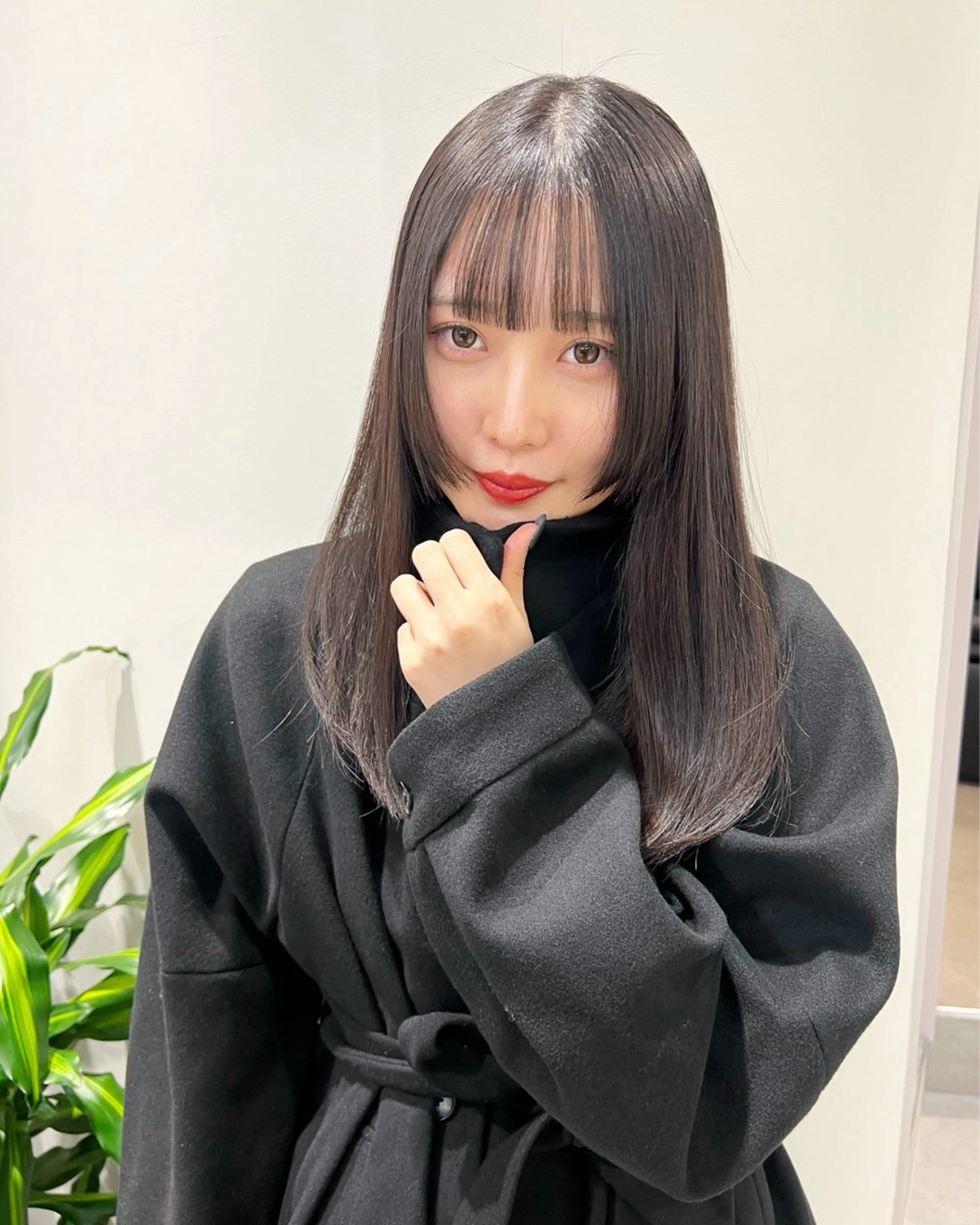 セミロング カラー 高畑 恵莉 👒 暖色 / 艶髪 🧺のヘアスタイル