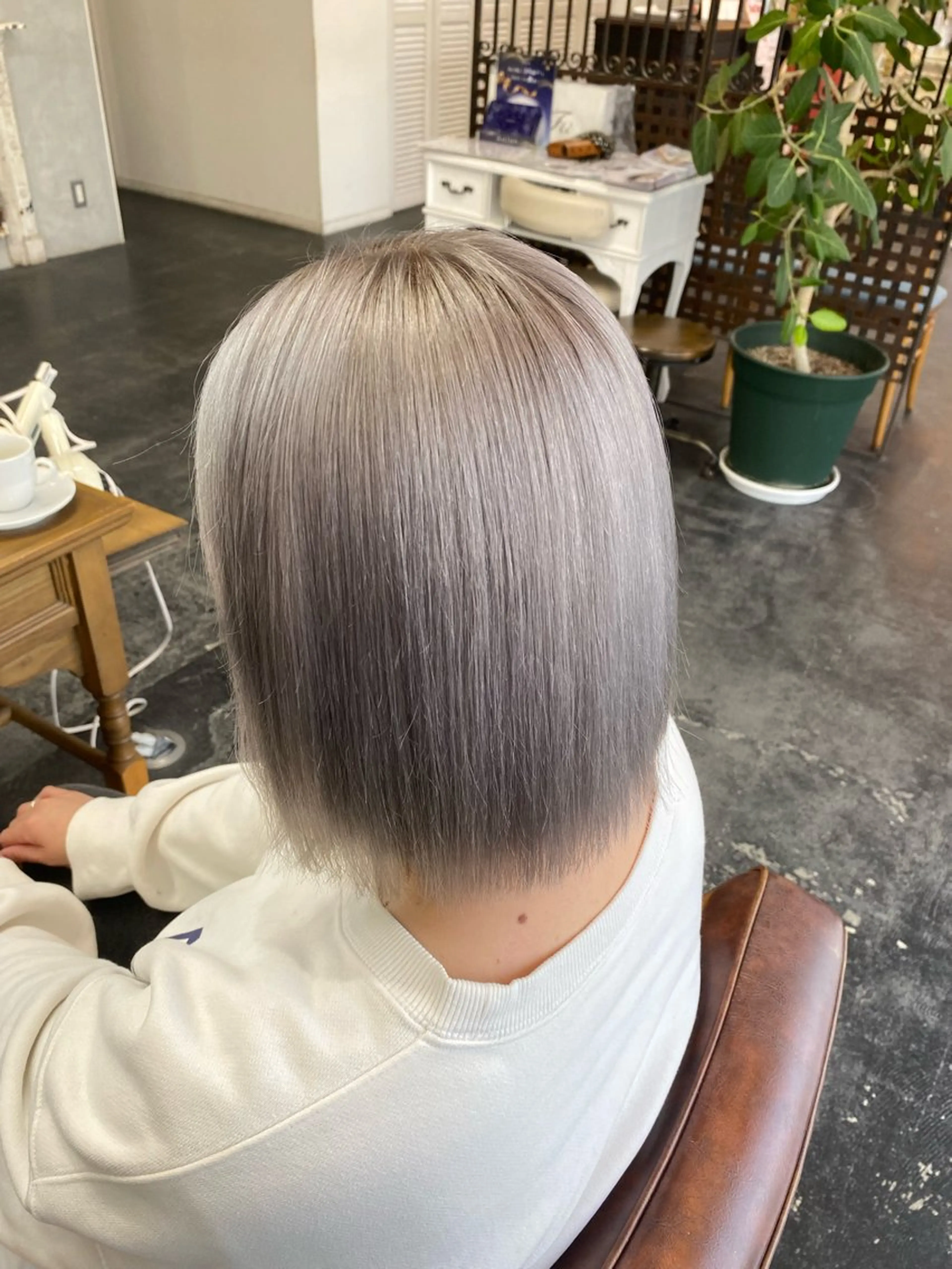 カラー ブリーチ ヘアカラー setup りこのヘアスタイル