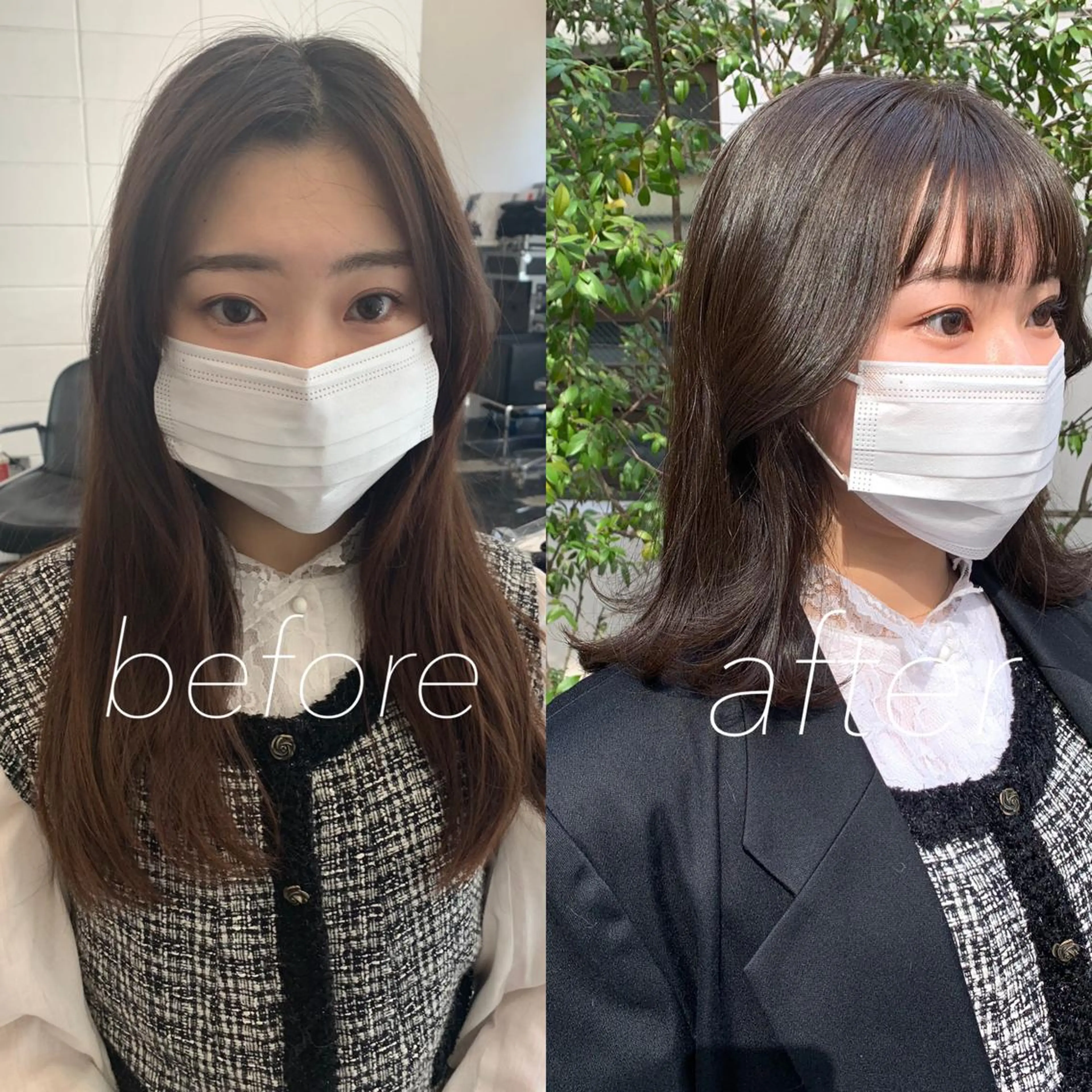 セミロング カラー カット ヘアカラー レイヤーカット/艶髪 ✨💭KIRARIのヘアスタイル