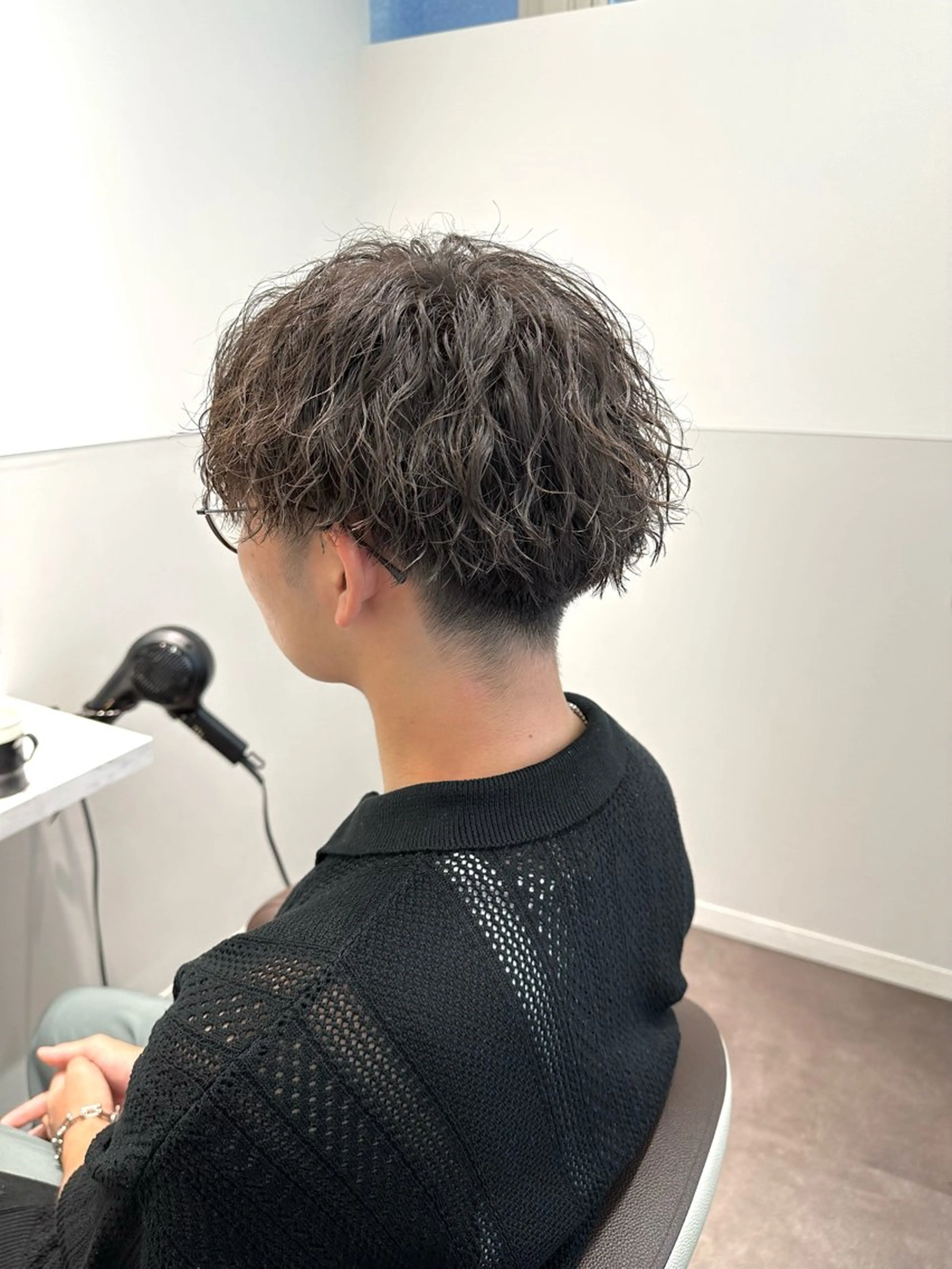 ショート パーマ メンズ メンズパーマ ツイストスパイラルパーマ スパイラルパーマ カット パーマ SALOWIN大宮 /KYOHEI✂️のヘアスタイル