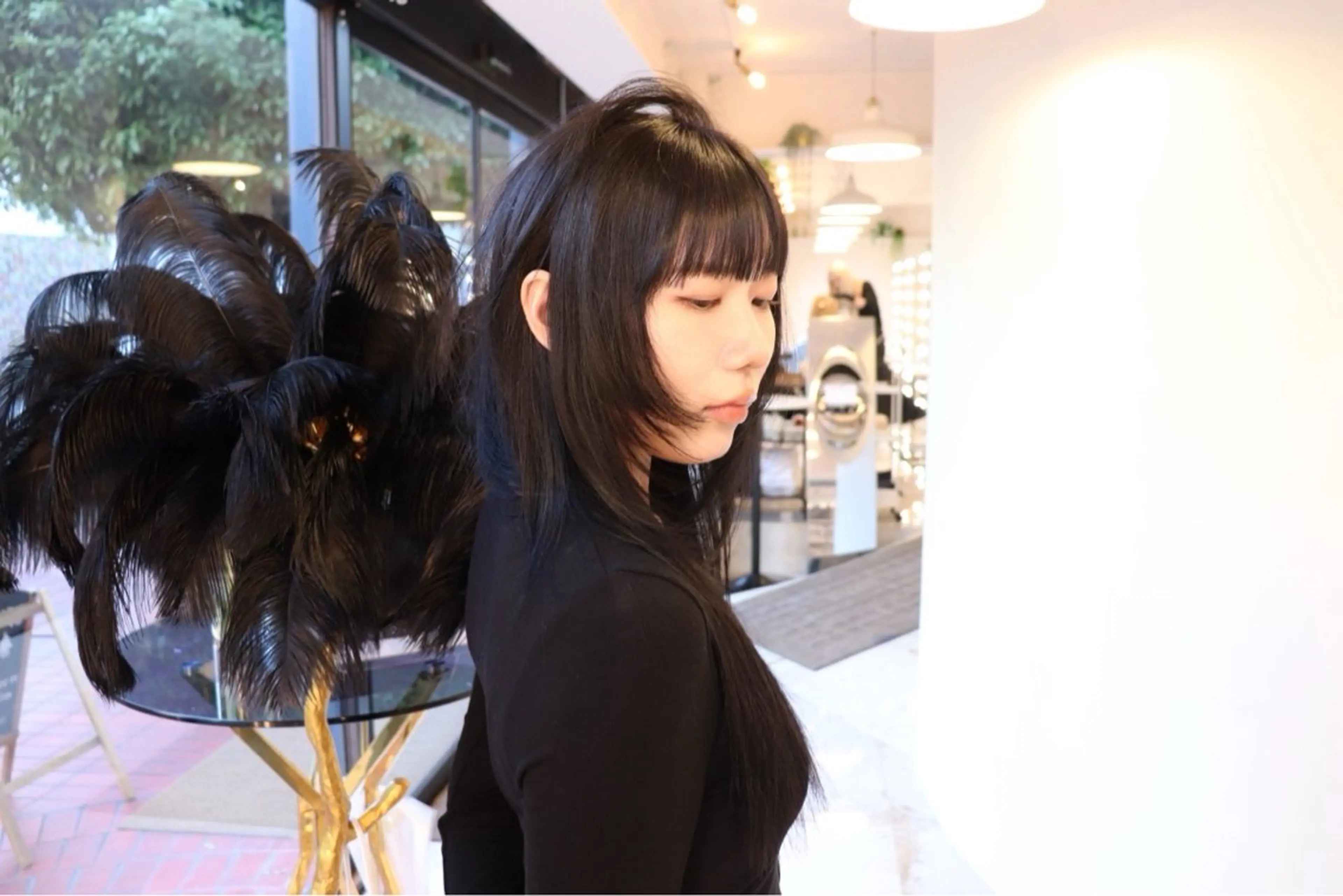 ロング SHIN レイヤー‪‪カットのヘアスタイル