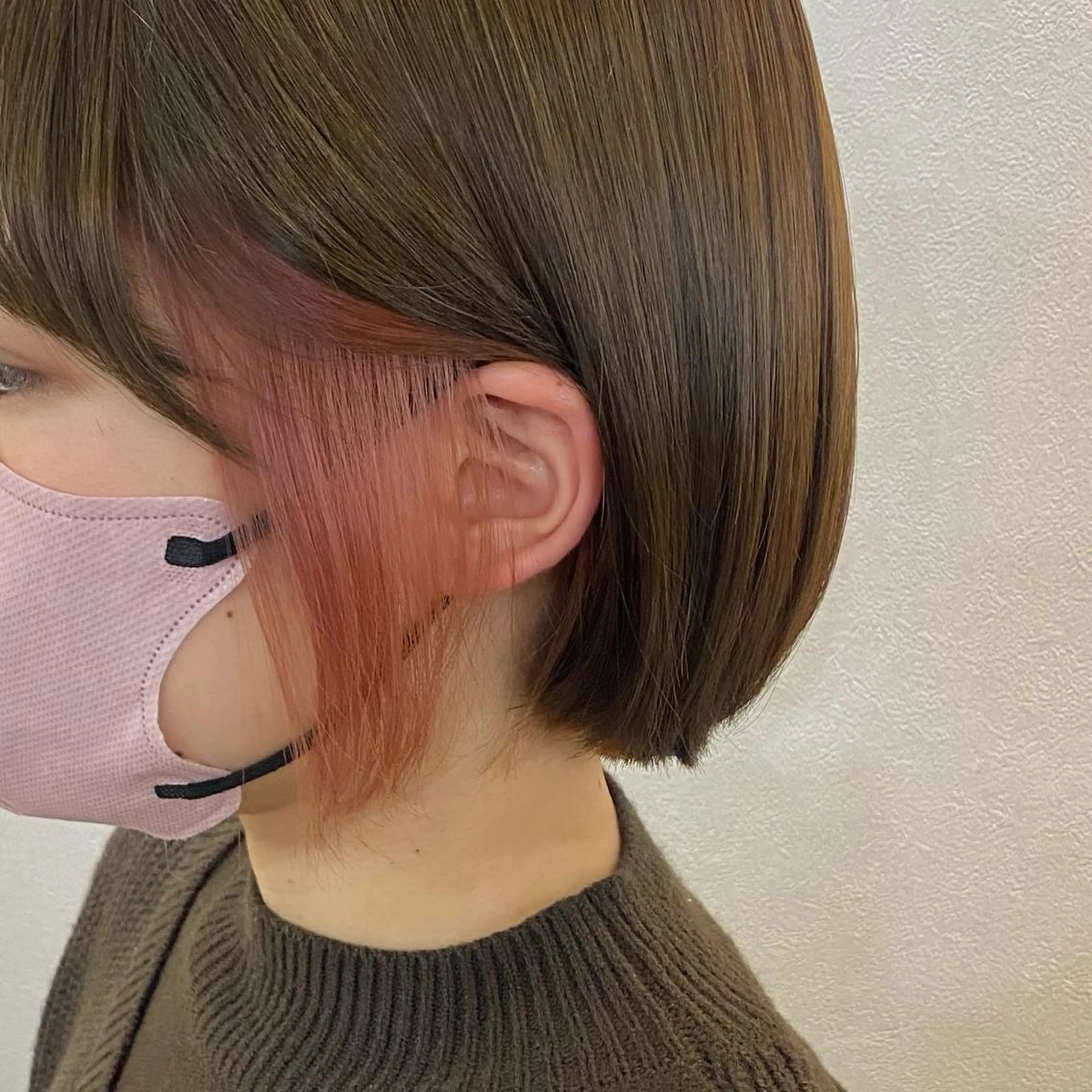 ショート カラー Rinka/梅田/ 透け感カラー🤎のヘアスタイル