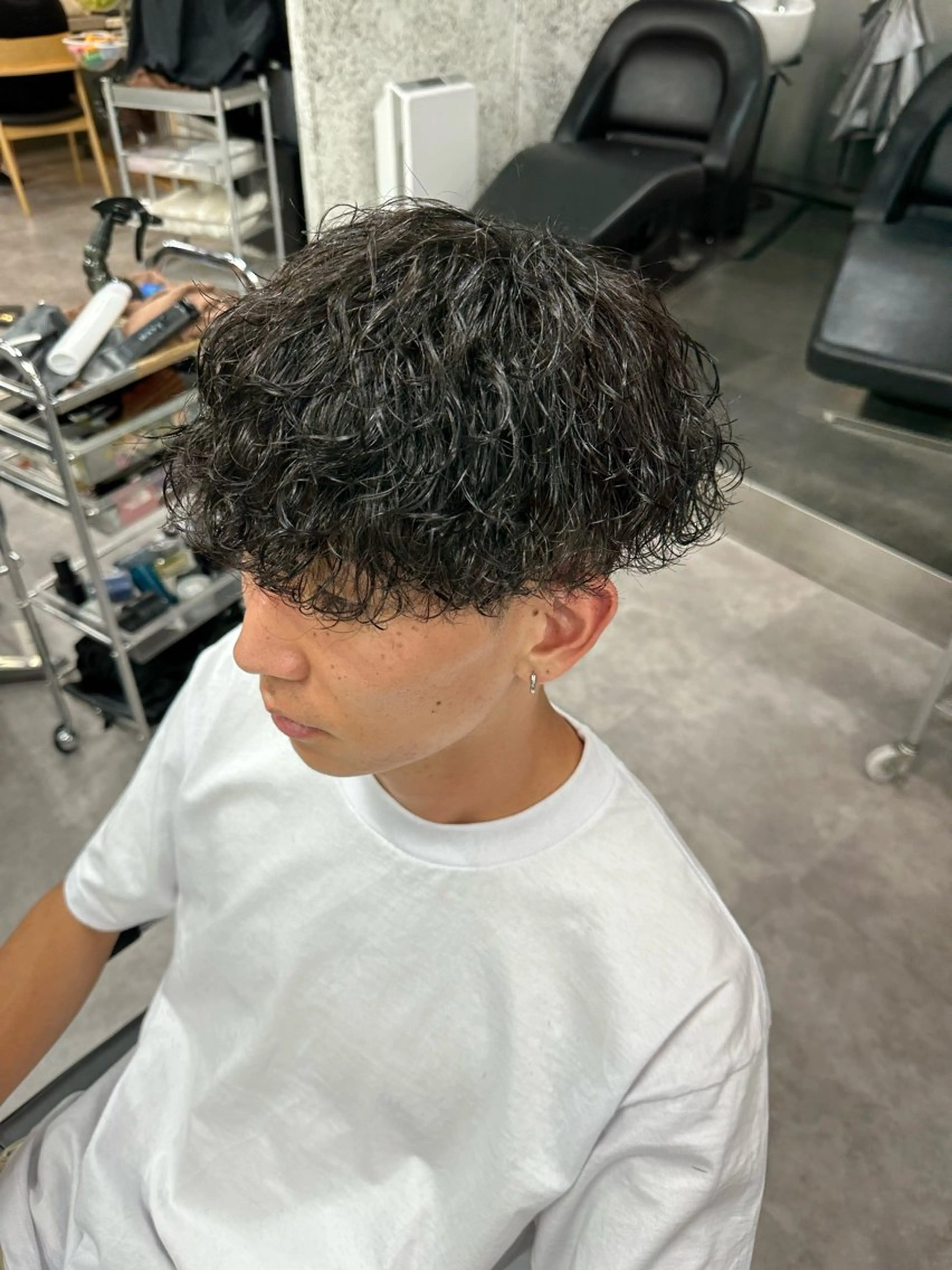 パーマ 【メンズパーマ】比嘉 啓人のヘアスタイル