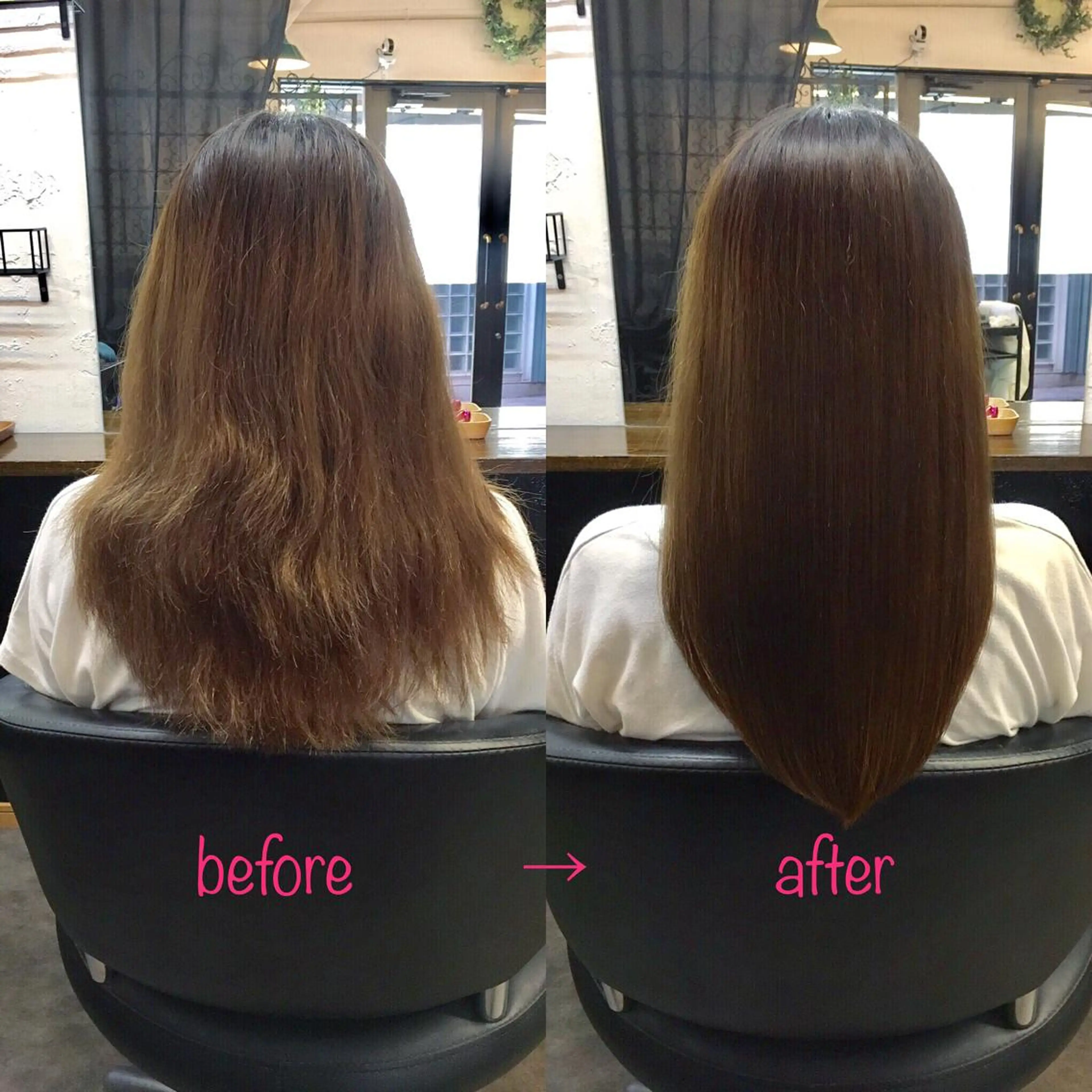 セミロング 縮毛矯正&髪質改善 MAILHAIRのヘアスタイル