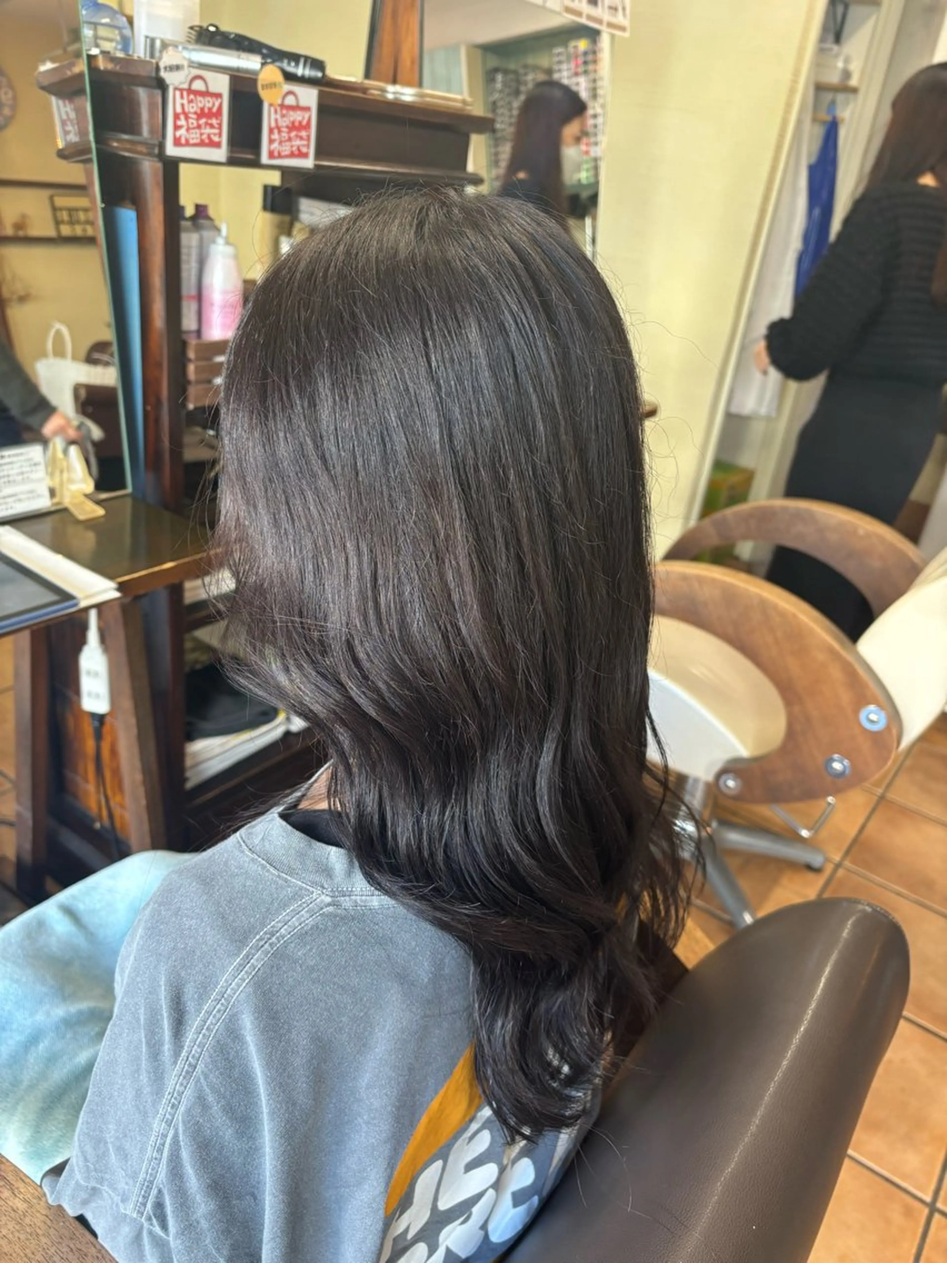 セミロング カラー カット ヘアカラー remile西台店所属・つばた みゆ🦋のヘアスタイル