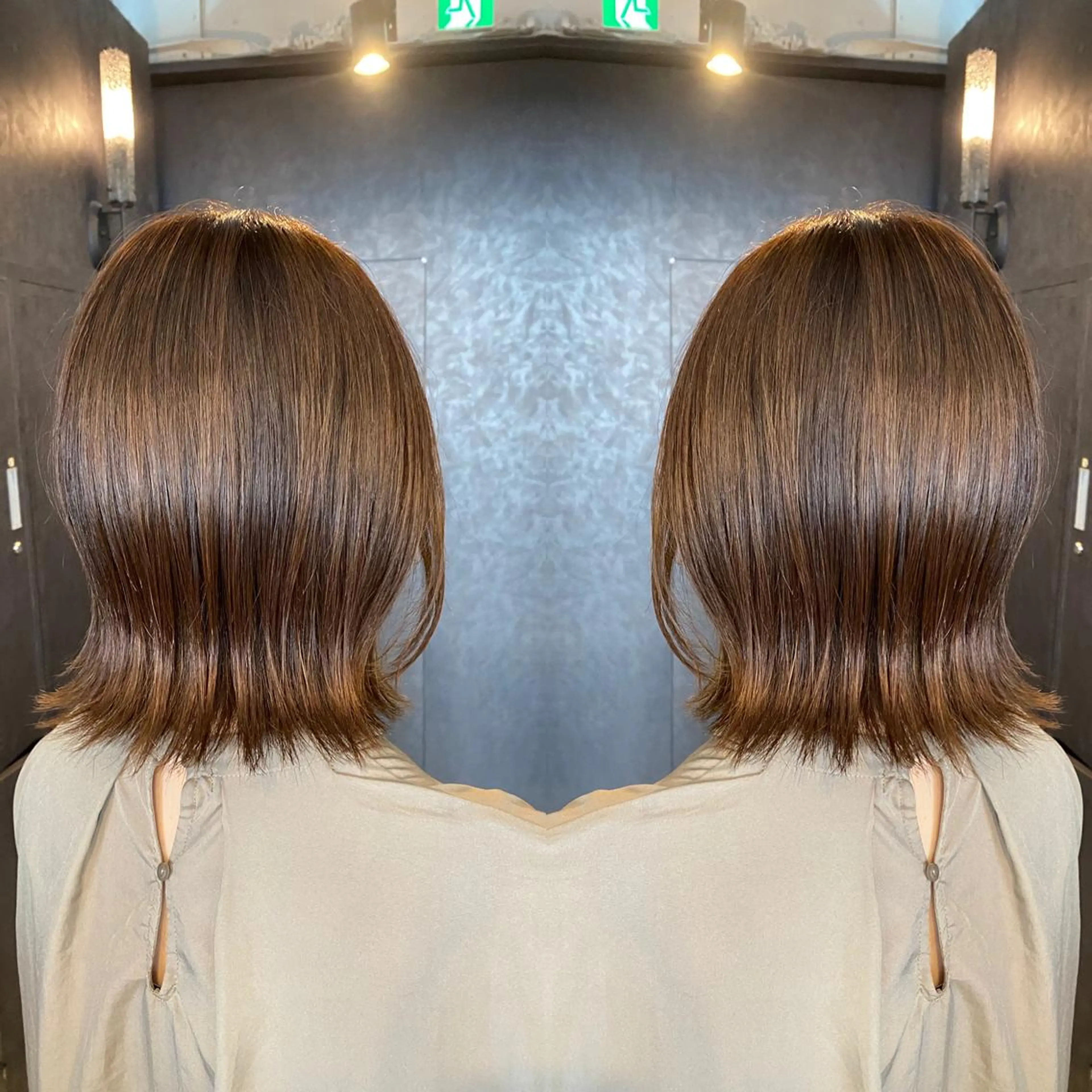 ミディアム カラー カット トリートメント tocca 💜石田愛結💜のヘアスタイル