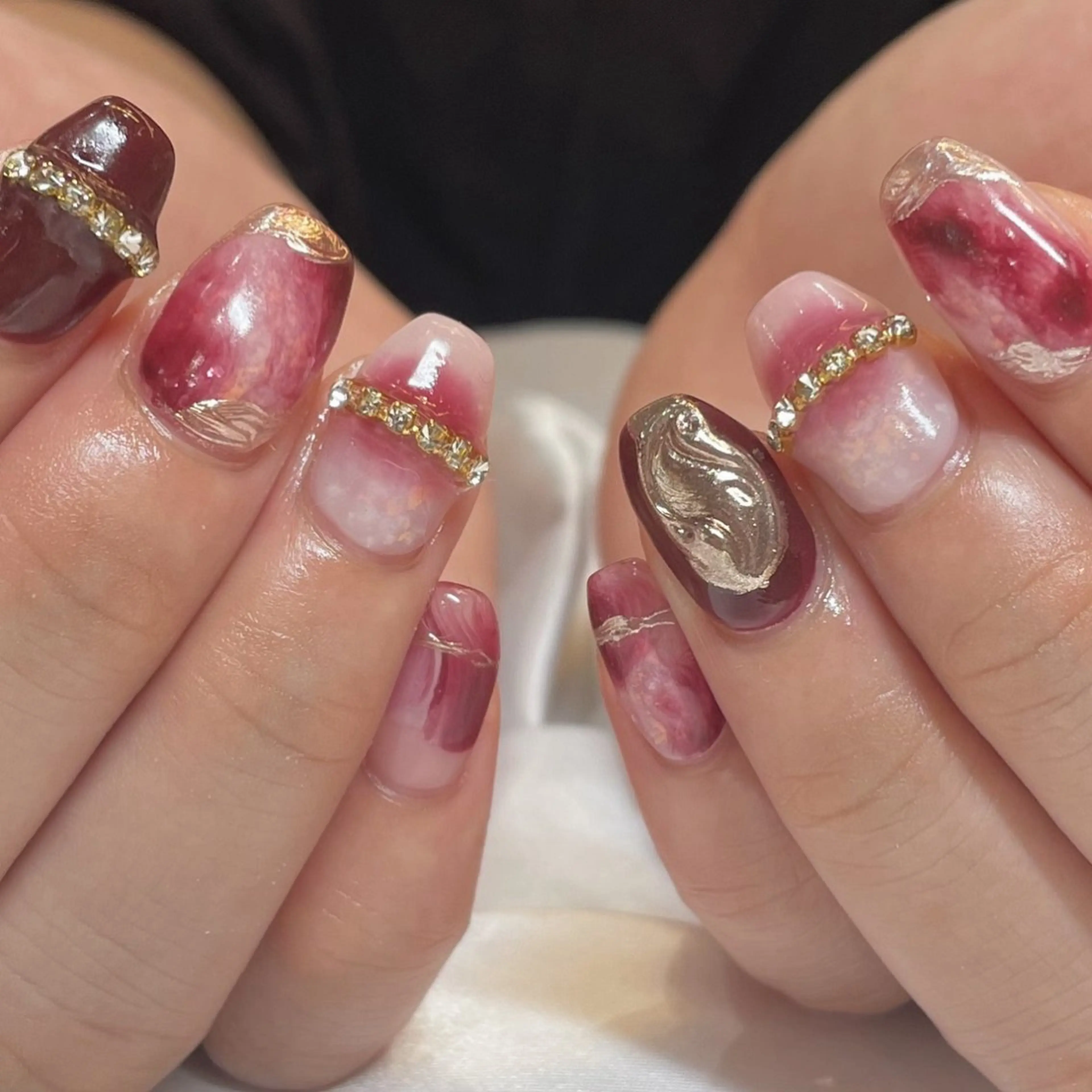 ネイル 成人式 持ち込み ハンドネイル Tsukahara 🌷仙台PARCOのネイルデザイン