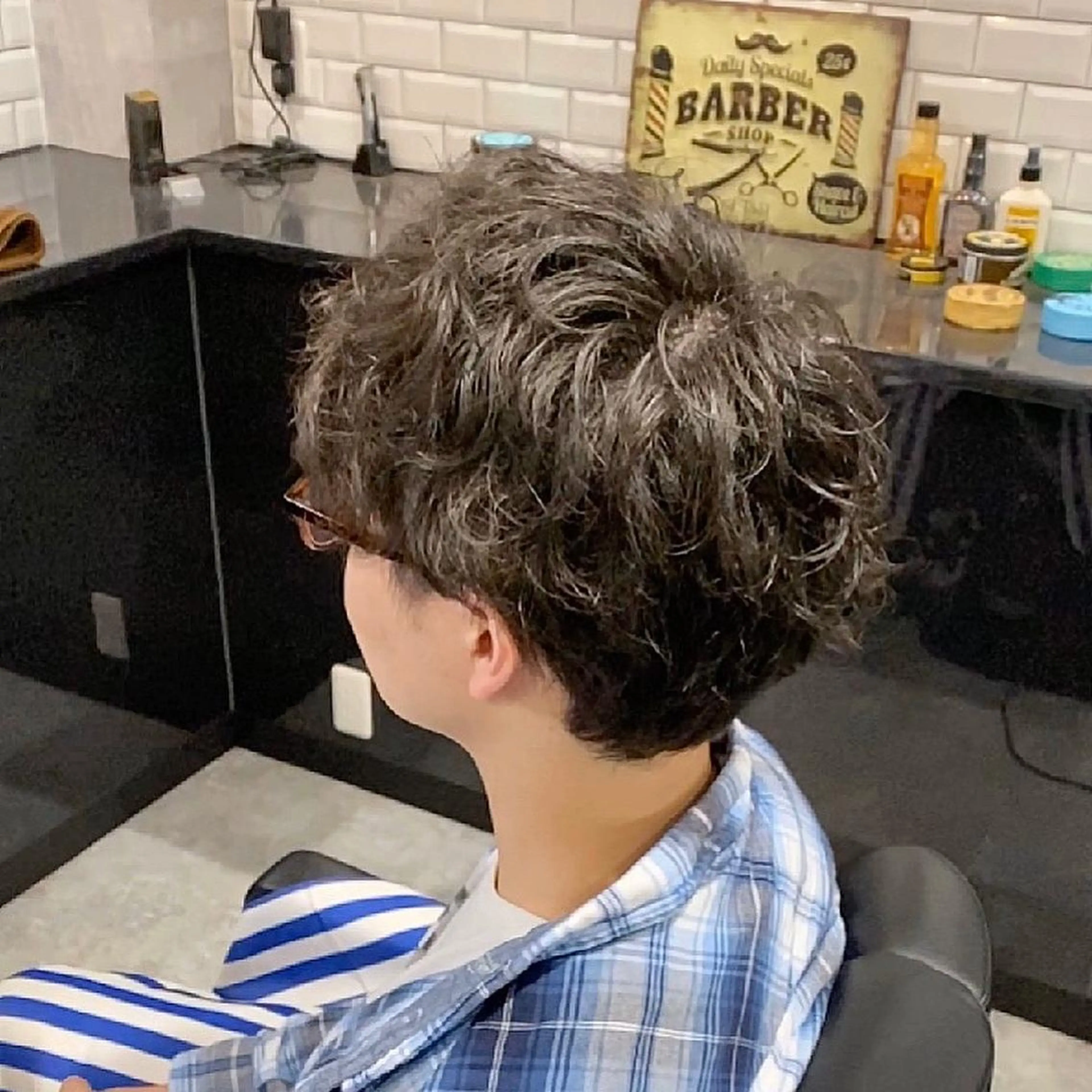 ショート パーマ メンズ 前田賢生 ご新規様はNGのヘアスタイル