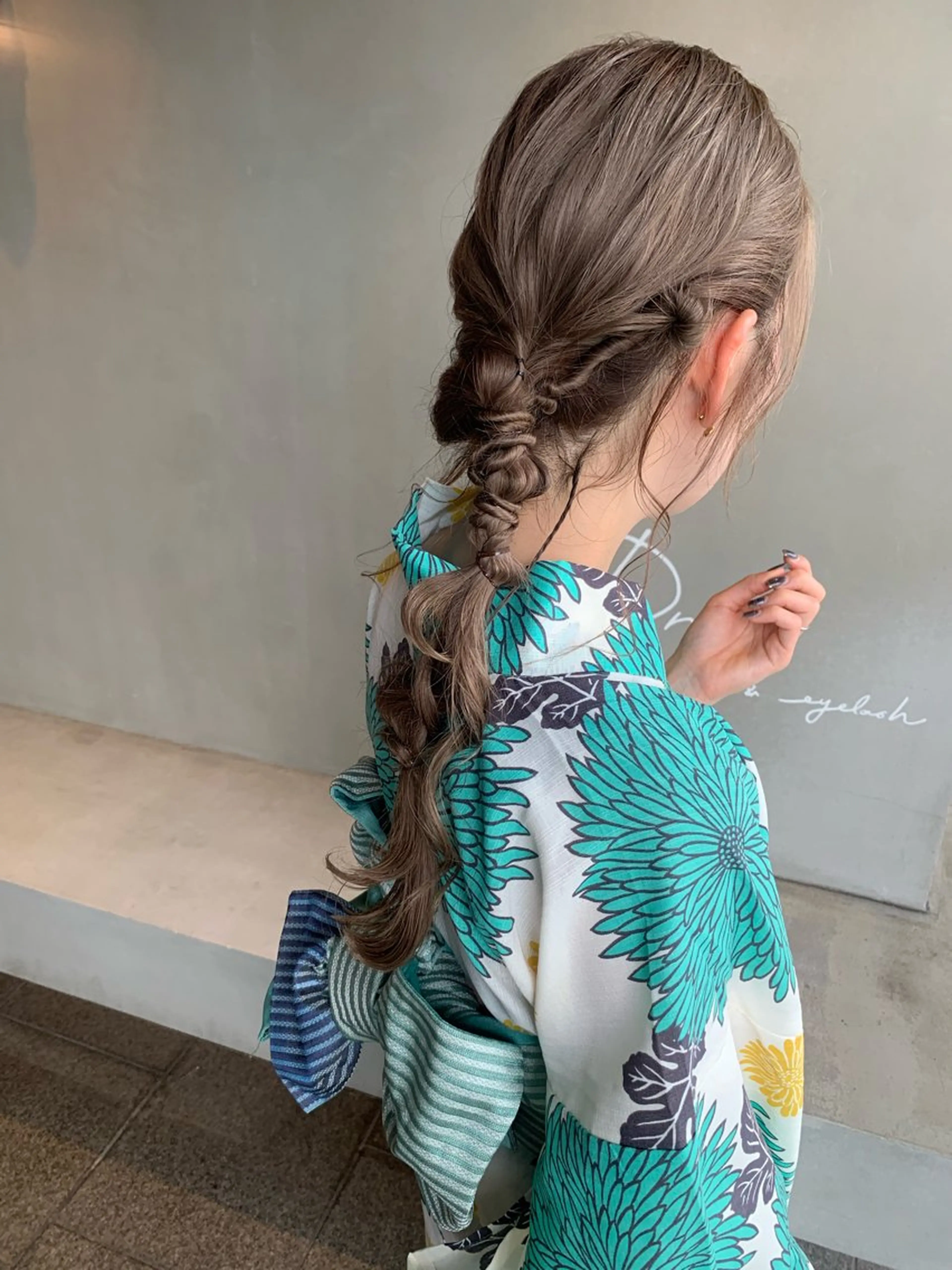 ロング ヘアアレンジ ブリーチ/アレンジ 天満/chihiroのヘアスタイル