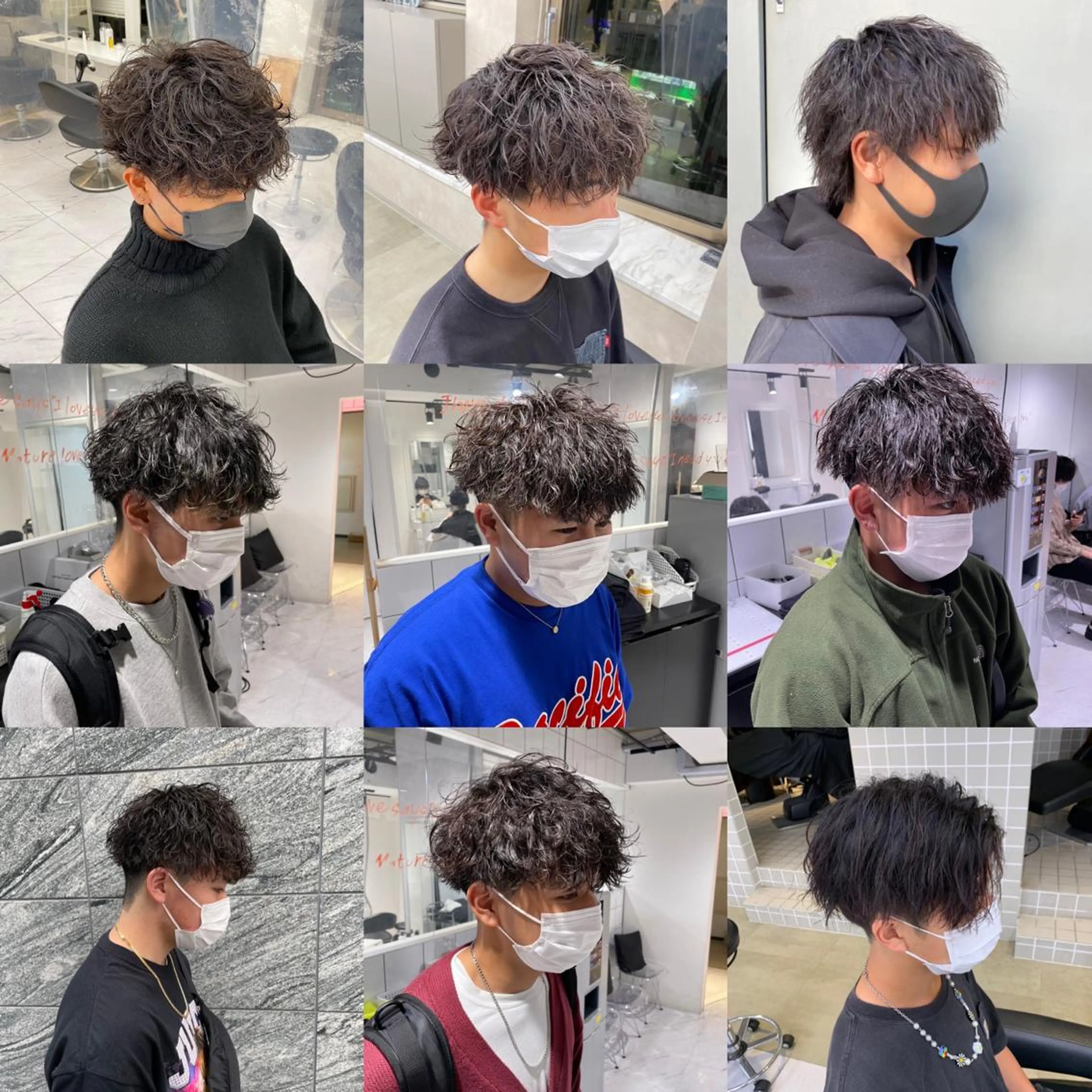 ショート カラー パーマ メンズ 【メンズサロン】 BLUCK 横浜のヘアスタイル