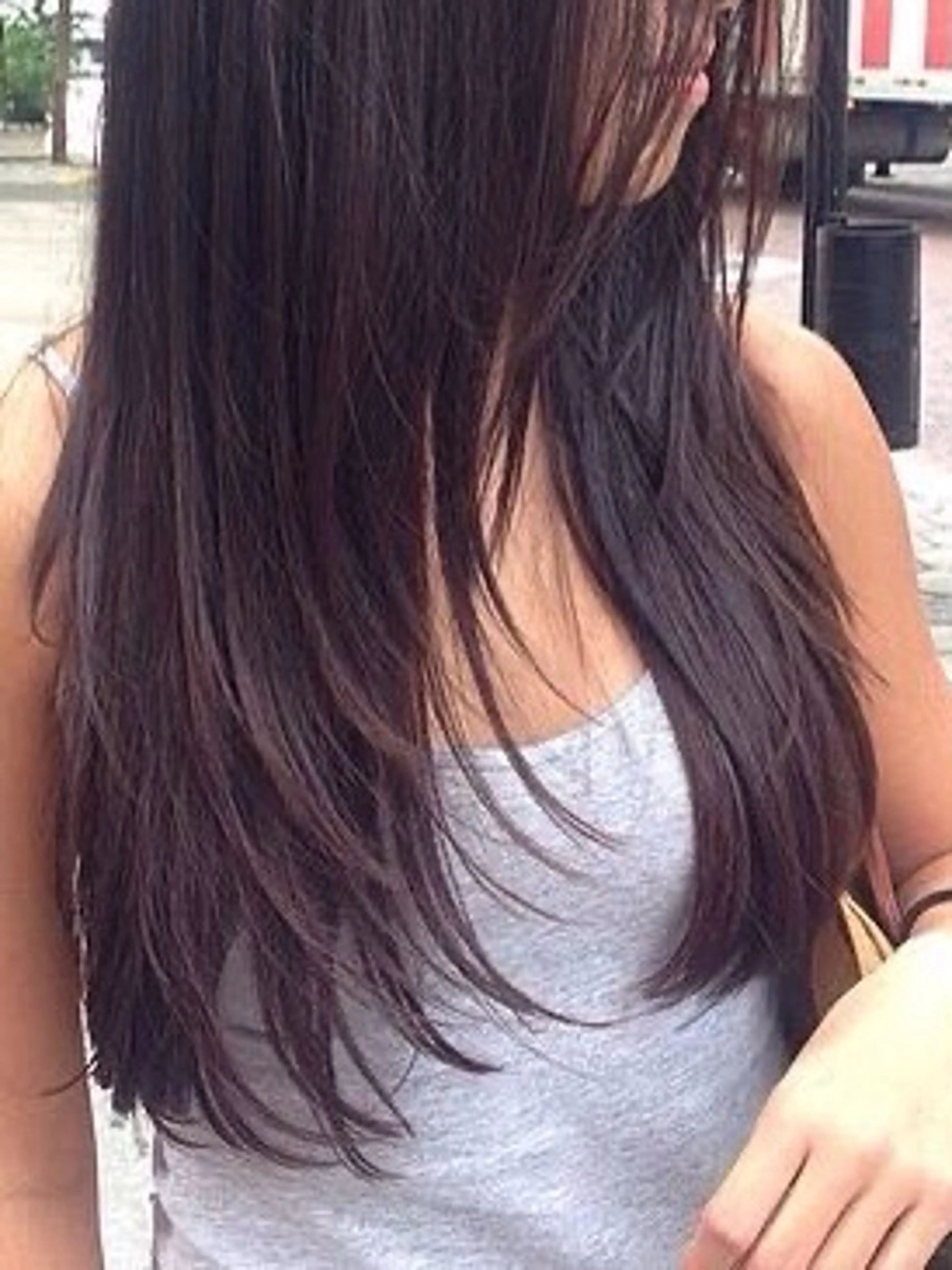 ロング カット nok所属・レイヤー/ベージュ/ どますず🌺のヘアスタイル