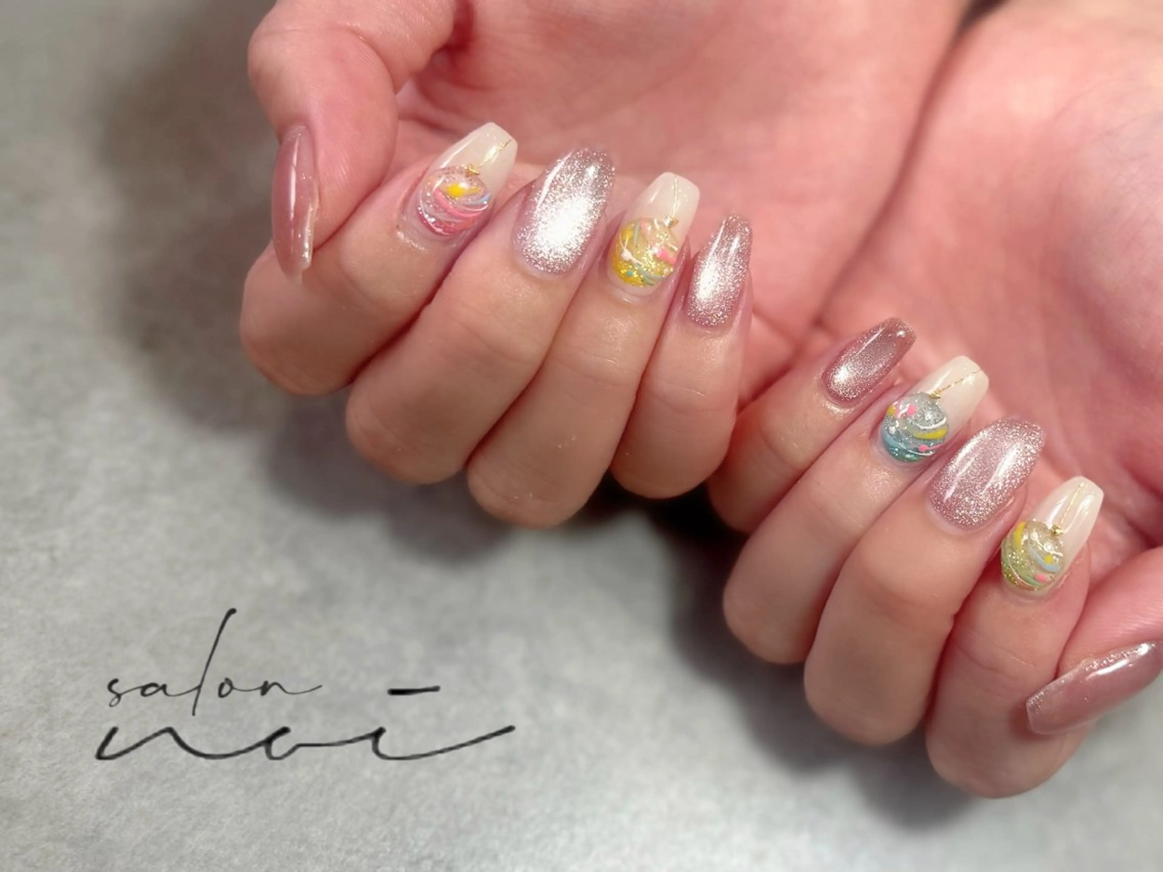 ネイル ヨーヨーネイル ハンドネイル salon noi所属・salon noiのネイルデザイン